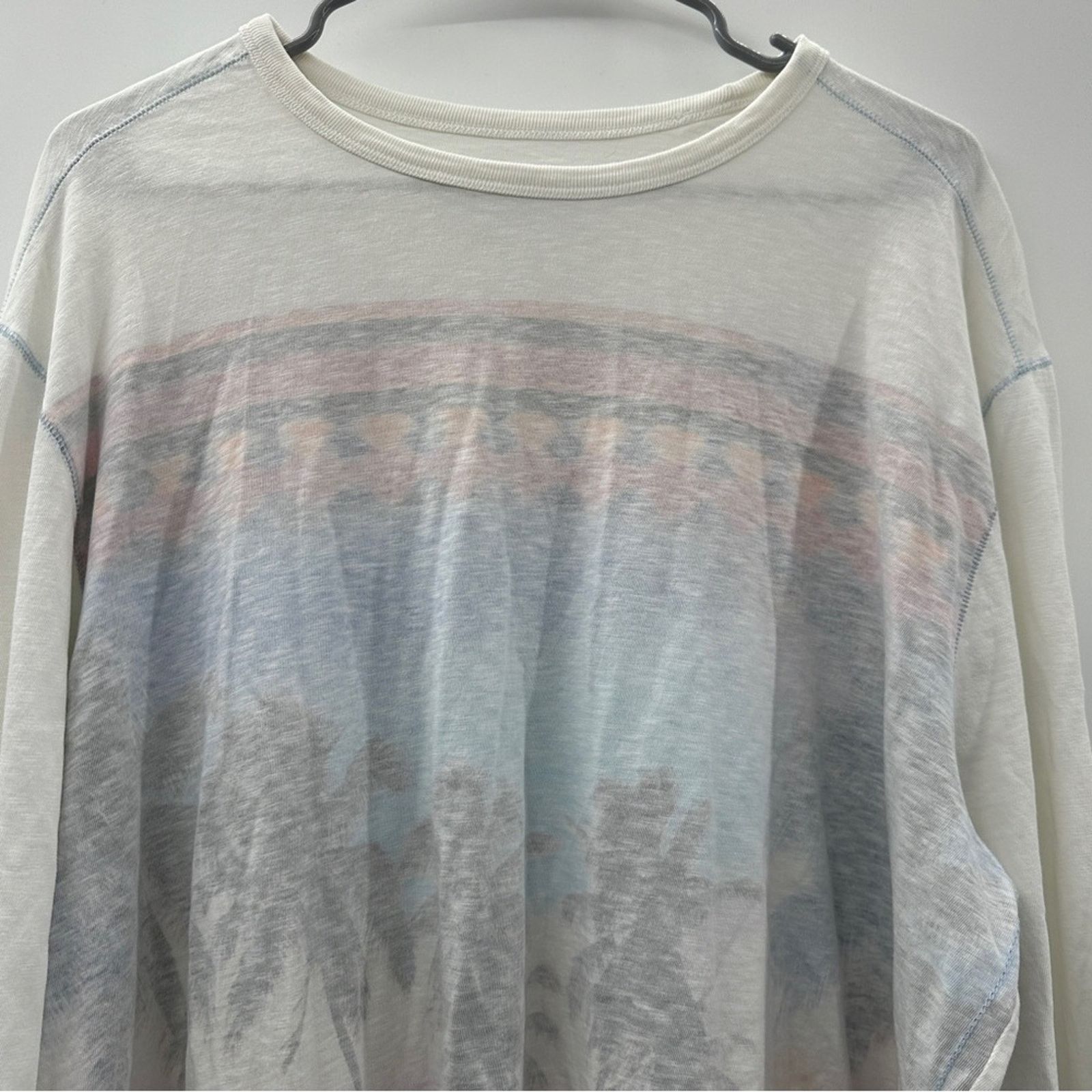 Tommy Bahama Tommy Bahama White Colorful Sunset Long Sleeve Shirt Size XL / US 12-14 / IT 48-50 - 2 Thumbnail