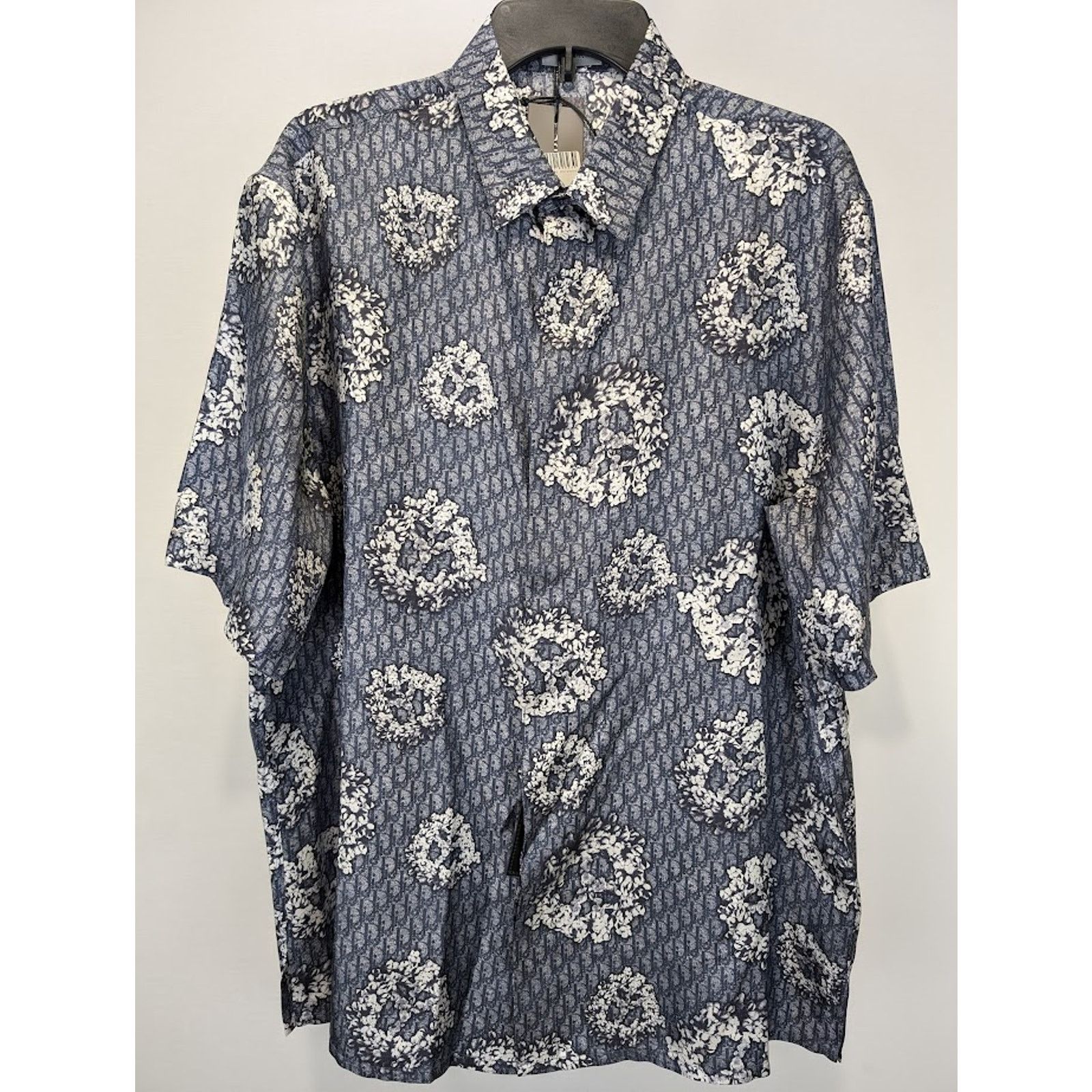 DENIM TEARS × Dior o1rshd1 M. Woven Shirt in Blue Size US XL / EU 56 / 4 - 1 Thumbnail