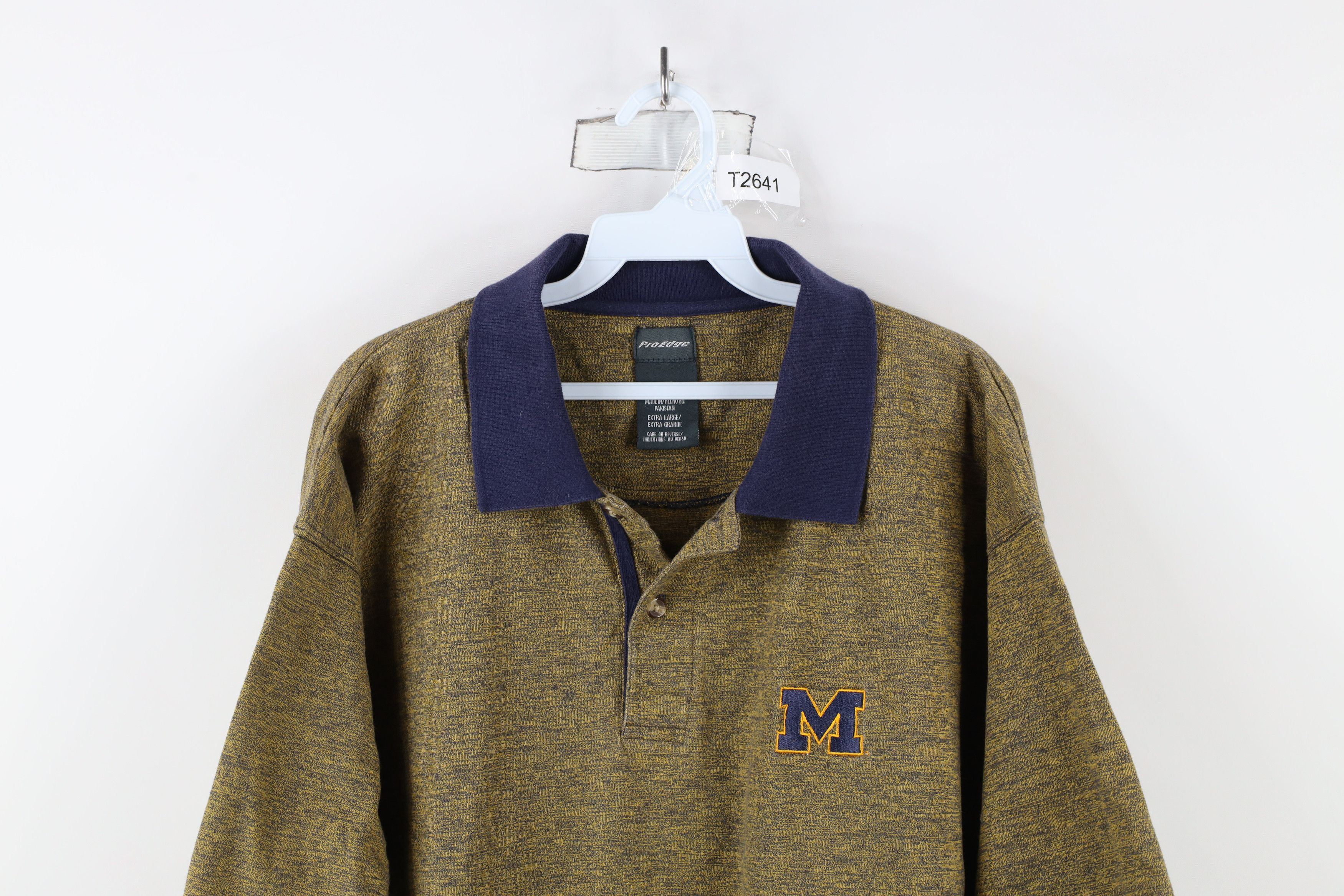 Vintage Vintage 90s M University of Michigan Collared Polo Shirt Size US XL / EU 56 / 4 - 2 Thumbnail