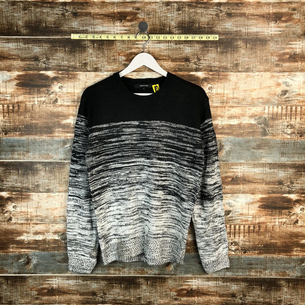 Homespun Knitwear × JACKROSE Jack Rose Black White Knitwear #A1659 Size US M / EU 48-50 / 2 - 1 Thumbnail