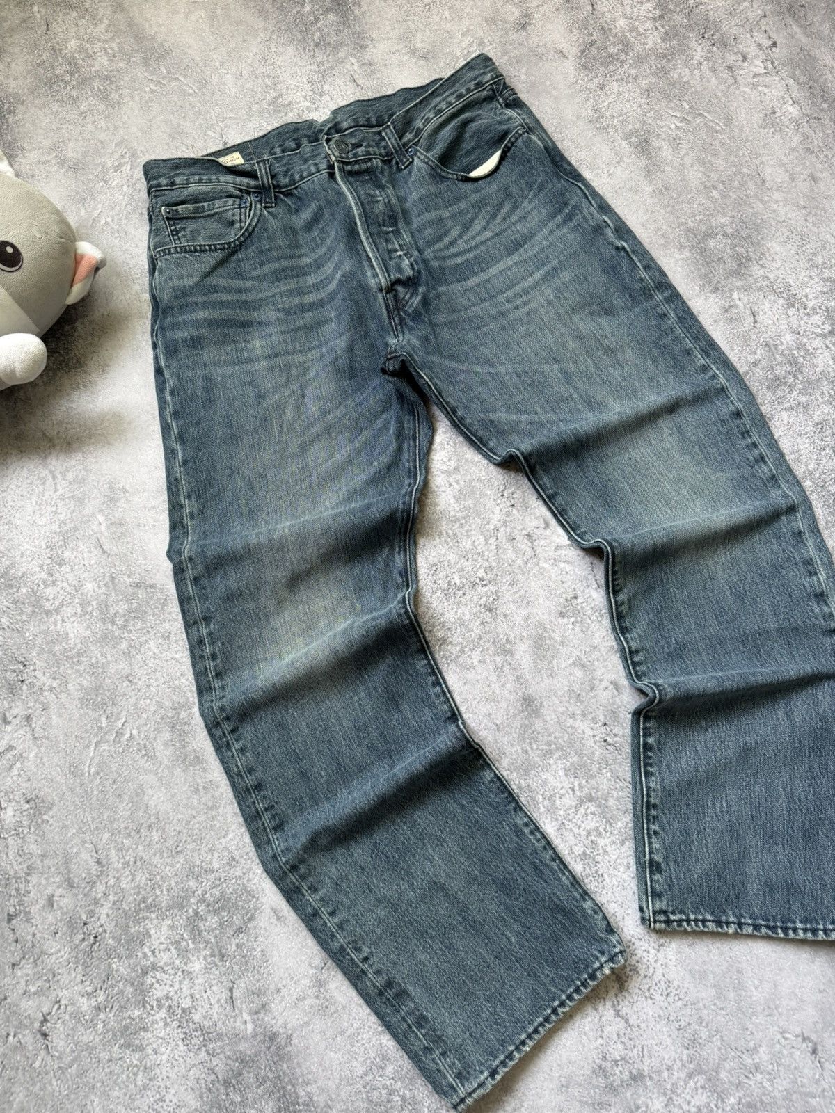 Levi's × Vintage Vintage Levi’s 501 Faded Blue Jeans 34x32 Size US 34 / EU 50 - 13 Thumbnail