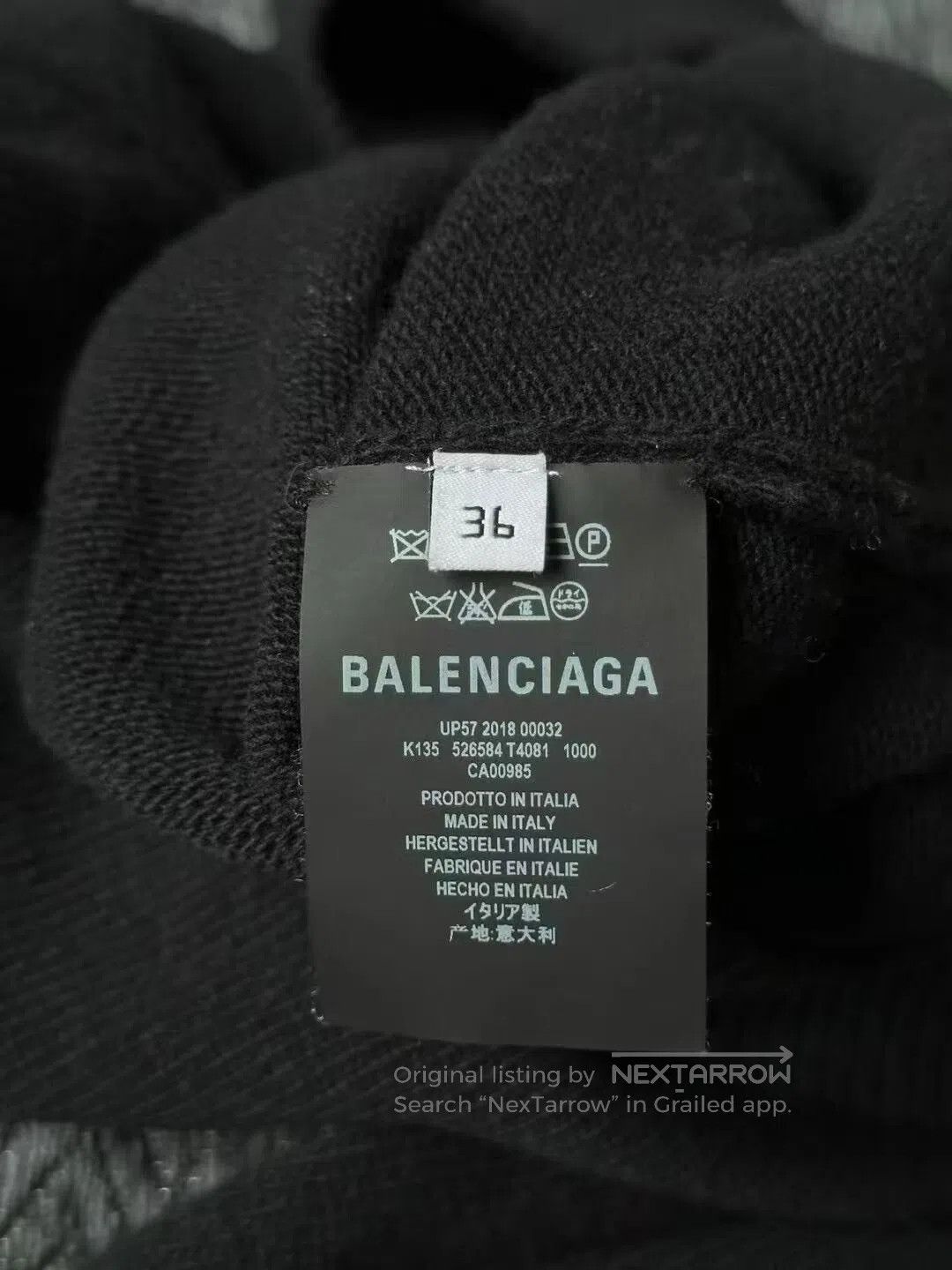 Balenciaga Balenciaga BB High Neck Cashmere Sweater. Size XS / US 0-2 / IT 36-38 - 4 Thumbnail
