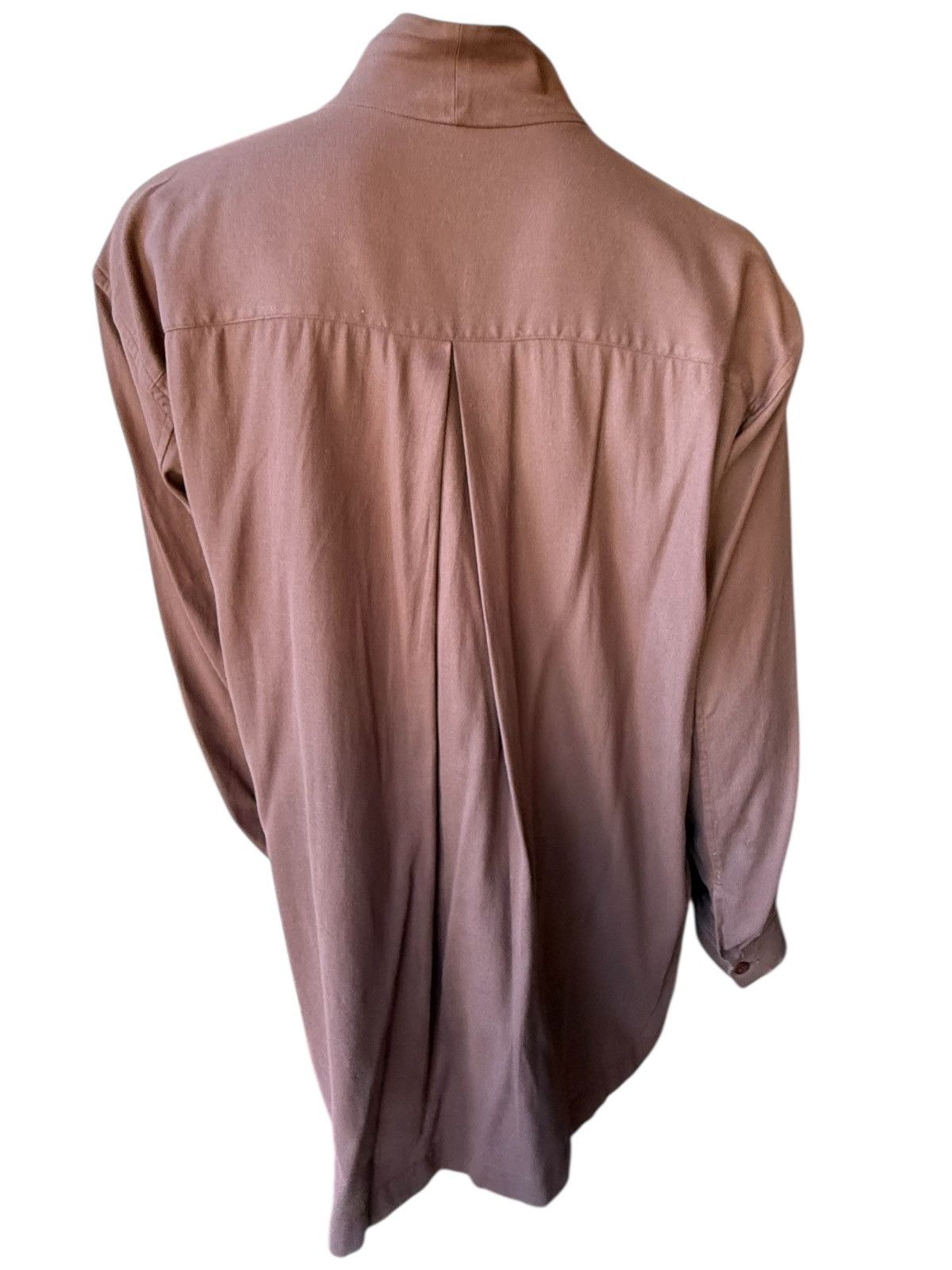 Issey Miyake vintage 90’s Issey Miyake oversized brown cotton shirt S Size US S / EU 44-46 / 1 - 5 Thumbnail