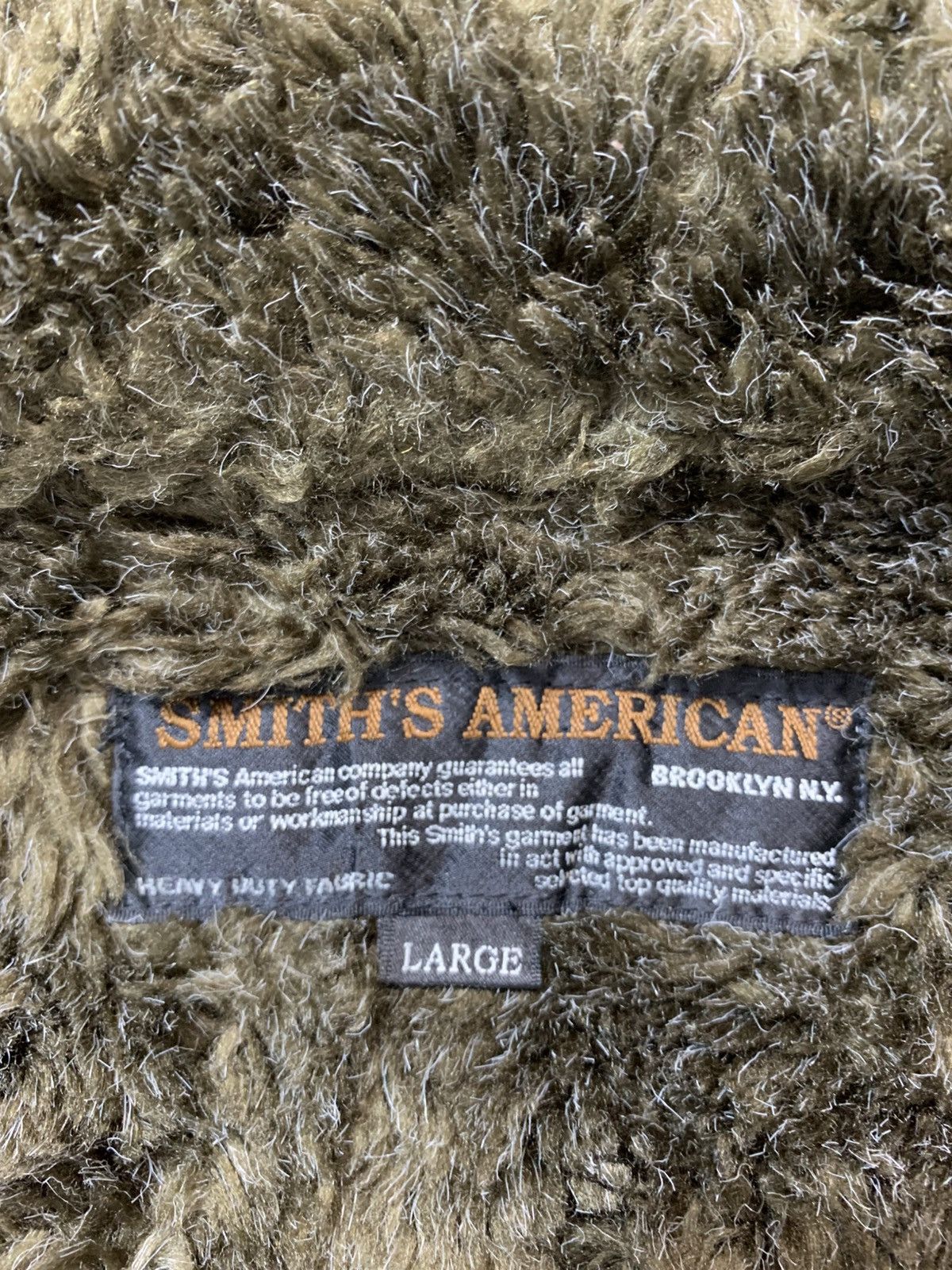 Other 90s Smith American Brooklyn NY Shearling Jacket Inner Sherpa Size US L / EU 52-54 / 3 - 7 Thumbnail