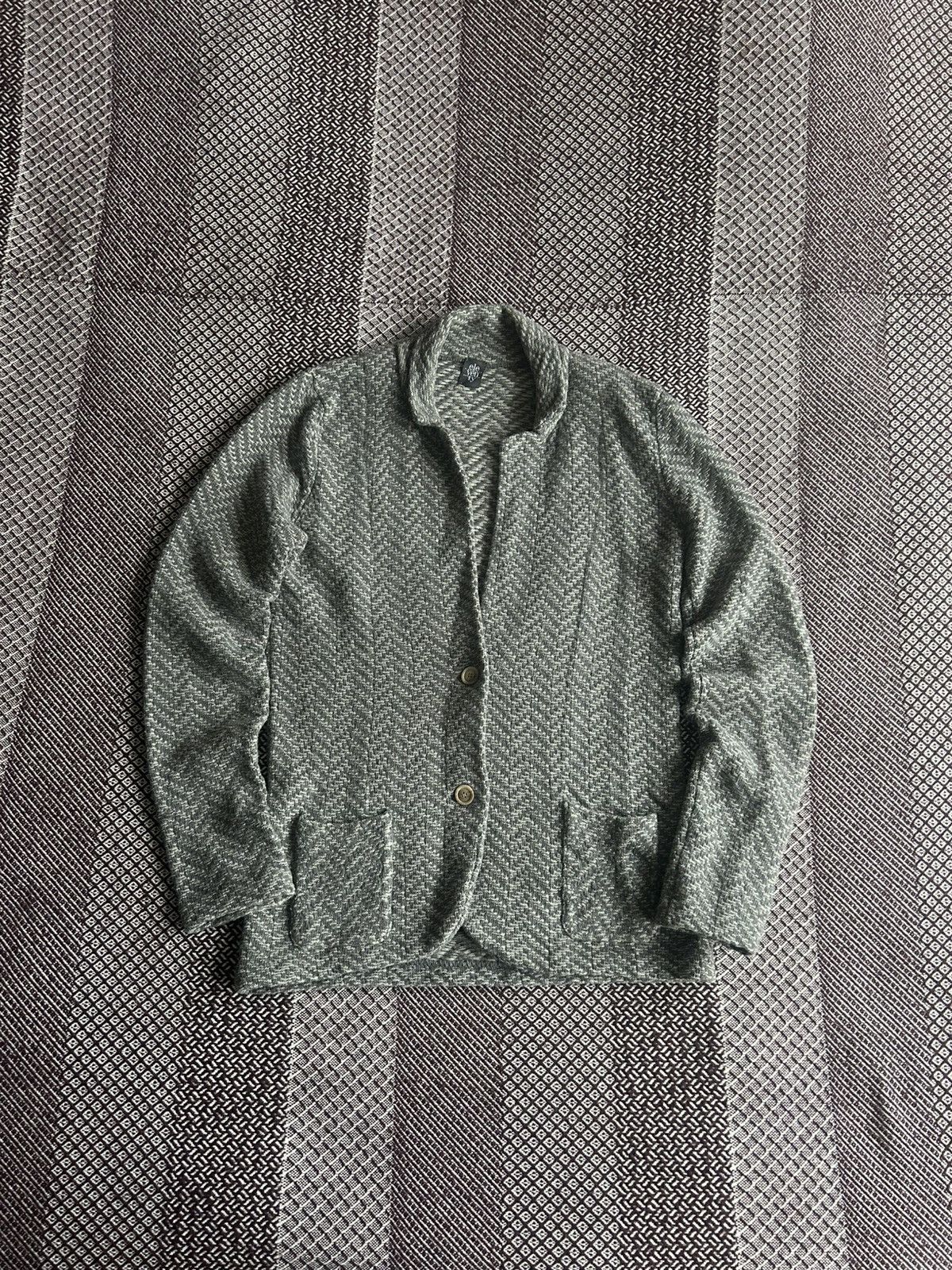 Eleventy Eleventy Rare Japanese Style Solid Wool Blazer Size M Unisex Size M / US 6-8 / IT 42-44 - 1 Thumbnail