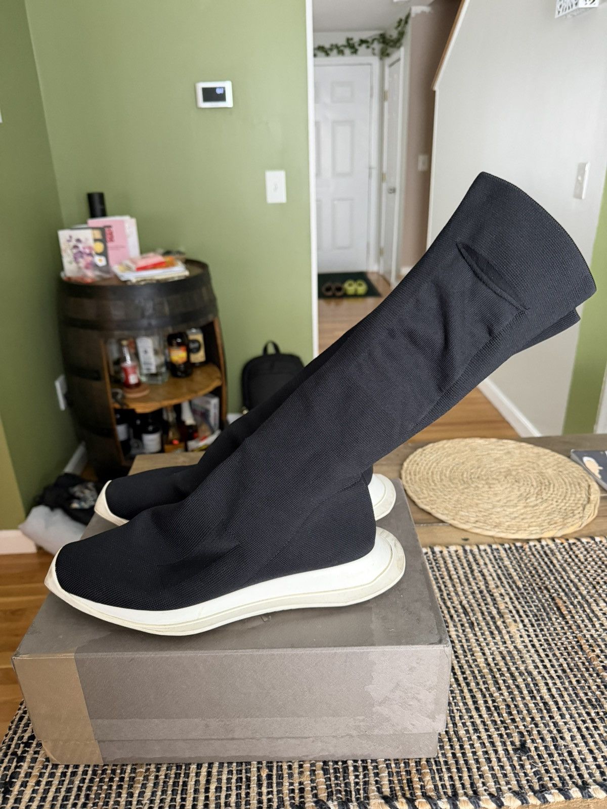 Rick Owens Drkshdw Rick Owens DRKSHDW Black Sock Sneakers (size 42) Size US 9 / EU 42 - 2 Thumbnail