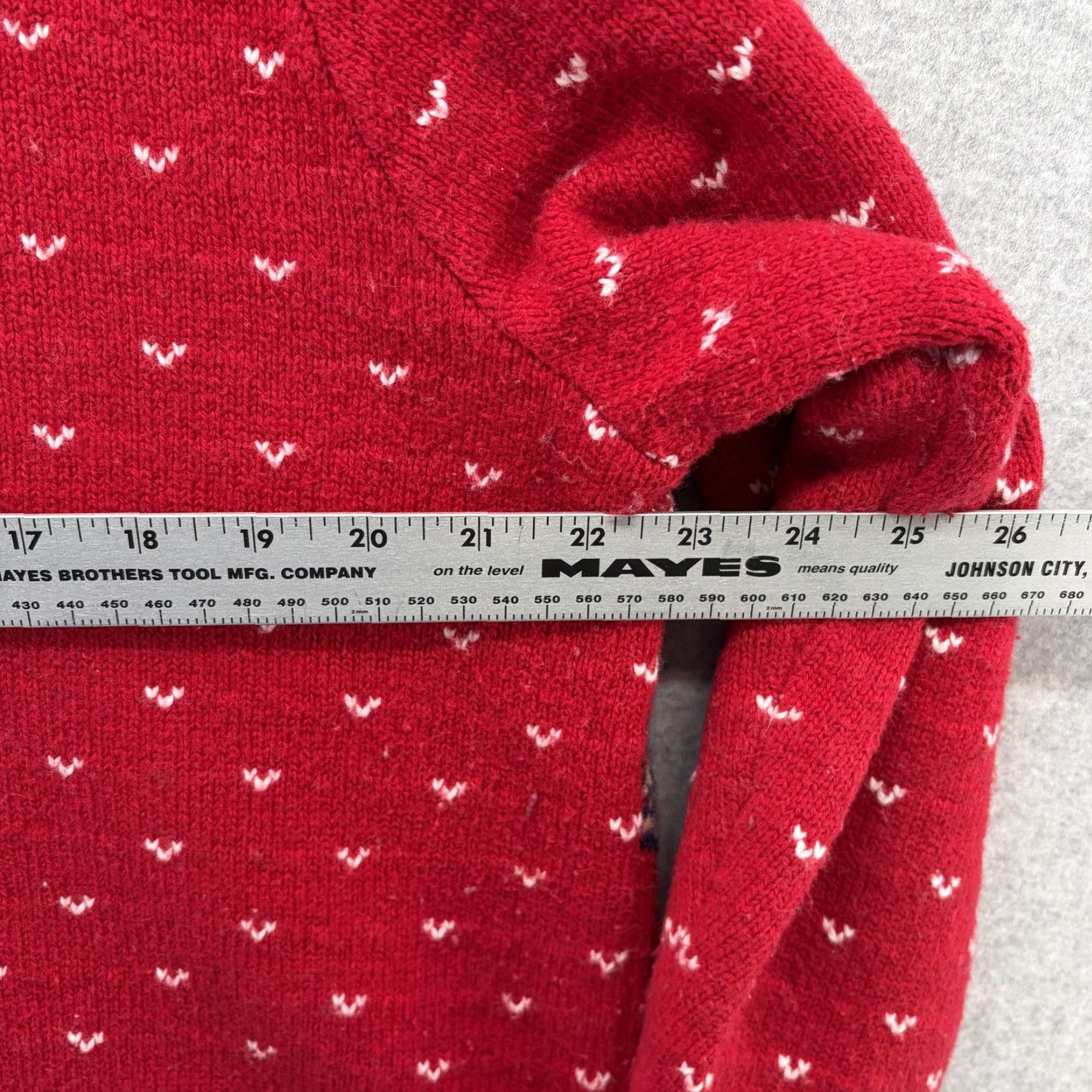 Lands' End Lands' End Sweater Womens 1X Red Fair Isle Ski Mountain Winter Pullover Size XL / US 12-14 / IT 48-50 - 6 Thumbnail