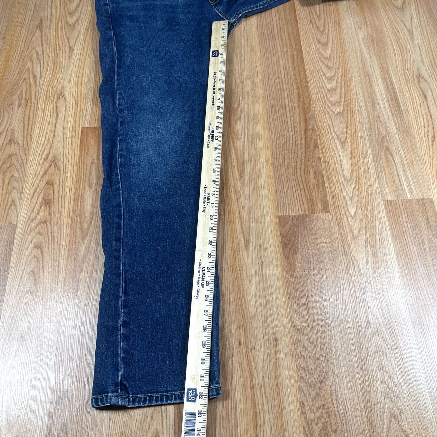 Levi's LEVI'S 505 Straight Jeans Mens 38Wx34L Blue Strauss Fit Stretch Denim CottonBlend Size US 38 / EU 54 - 6 Thumbnail