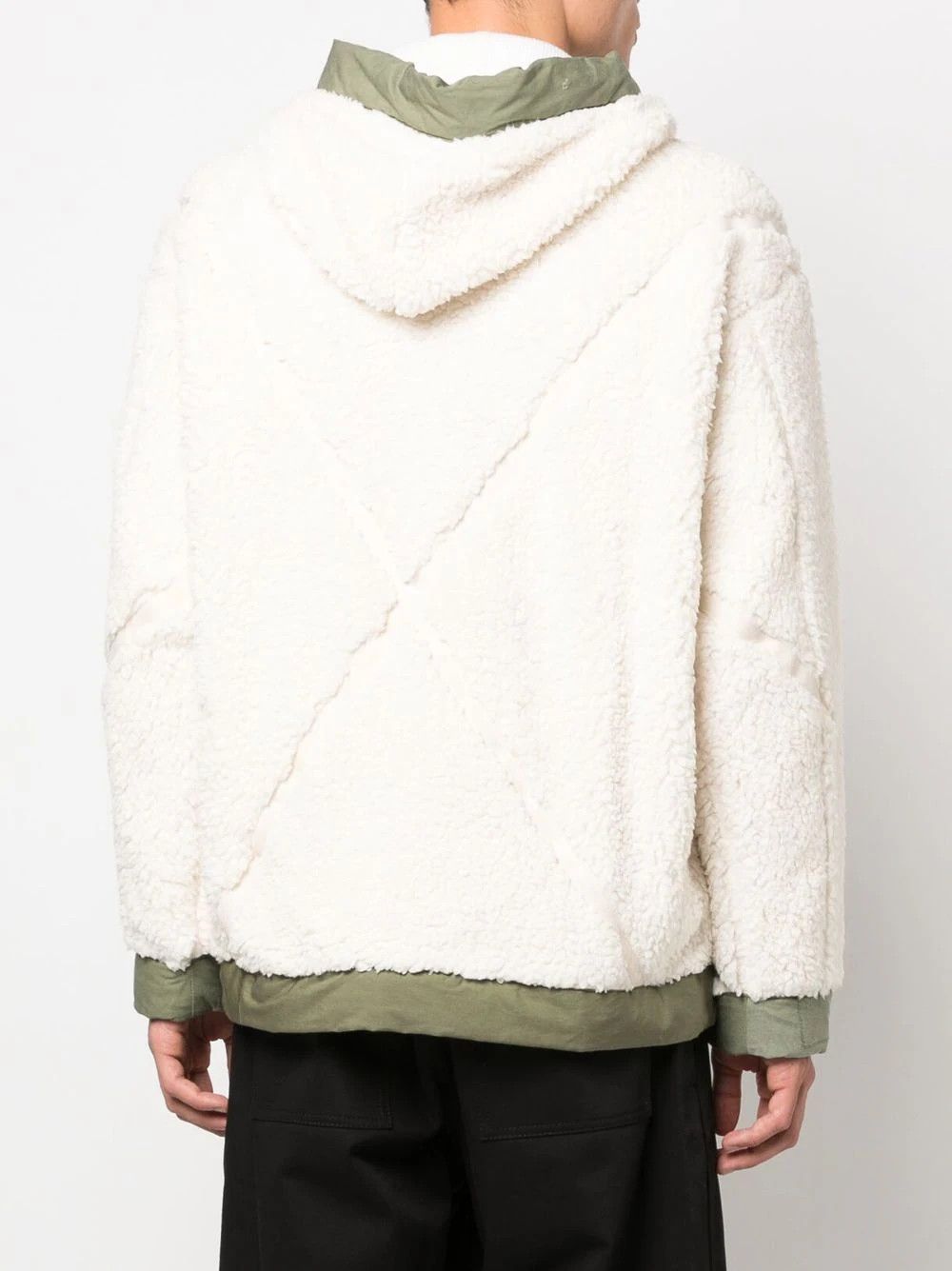 Greg Lauren $2950 NWT Greg Lauren Ivory Sherpa Hooded Boxy XXL (Size 5 Size US XXL / EU 58 / 5 - 4 Thumbnail
