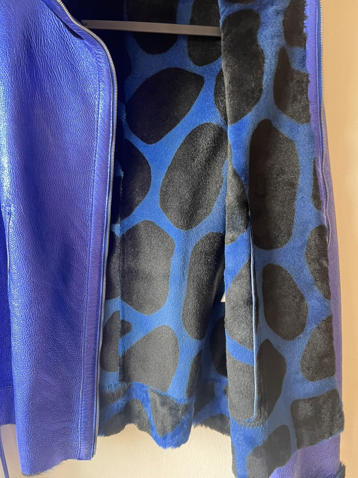 Versus Versace Versace Versus neon blue leopard pattern jacket Size L / US 10 / IT 46 - 6 Thumbnail