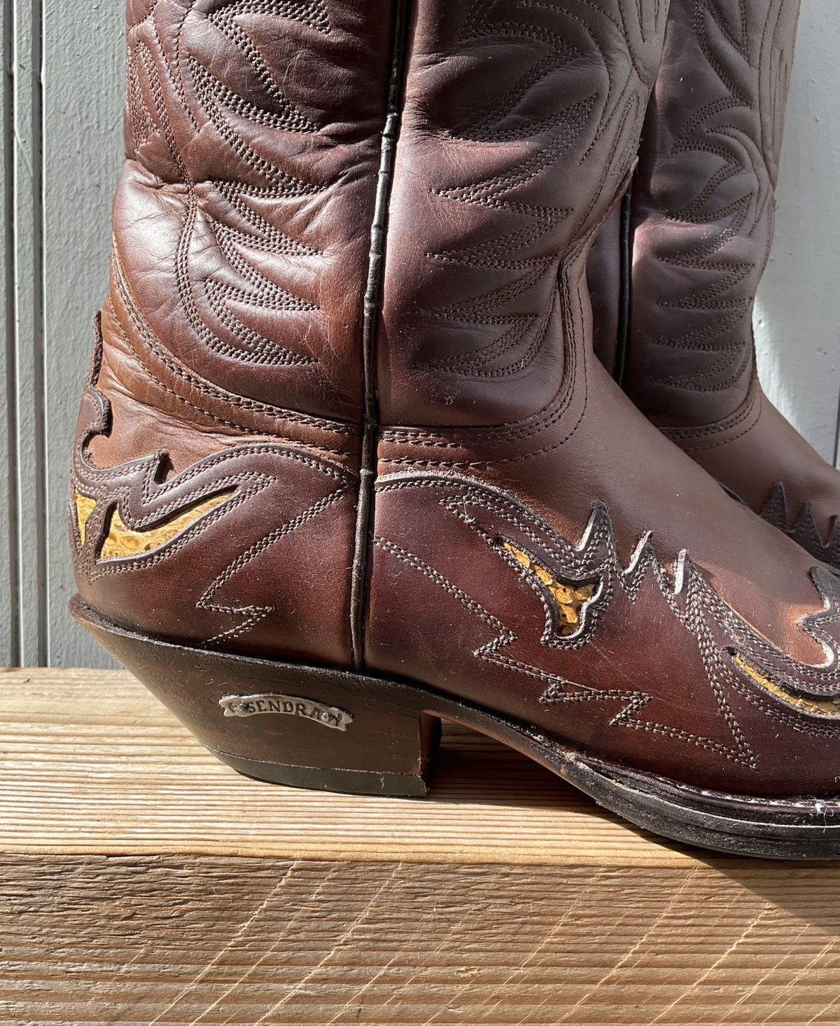 Sendra Sendra cowboy boots gold/silver metal elements Size US 8.5 / EU 41-42 - 7 Thumbnail