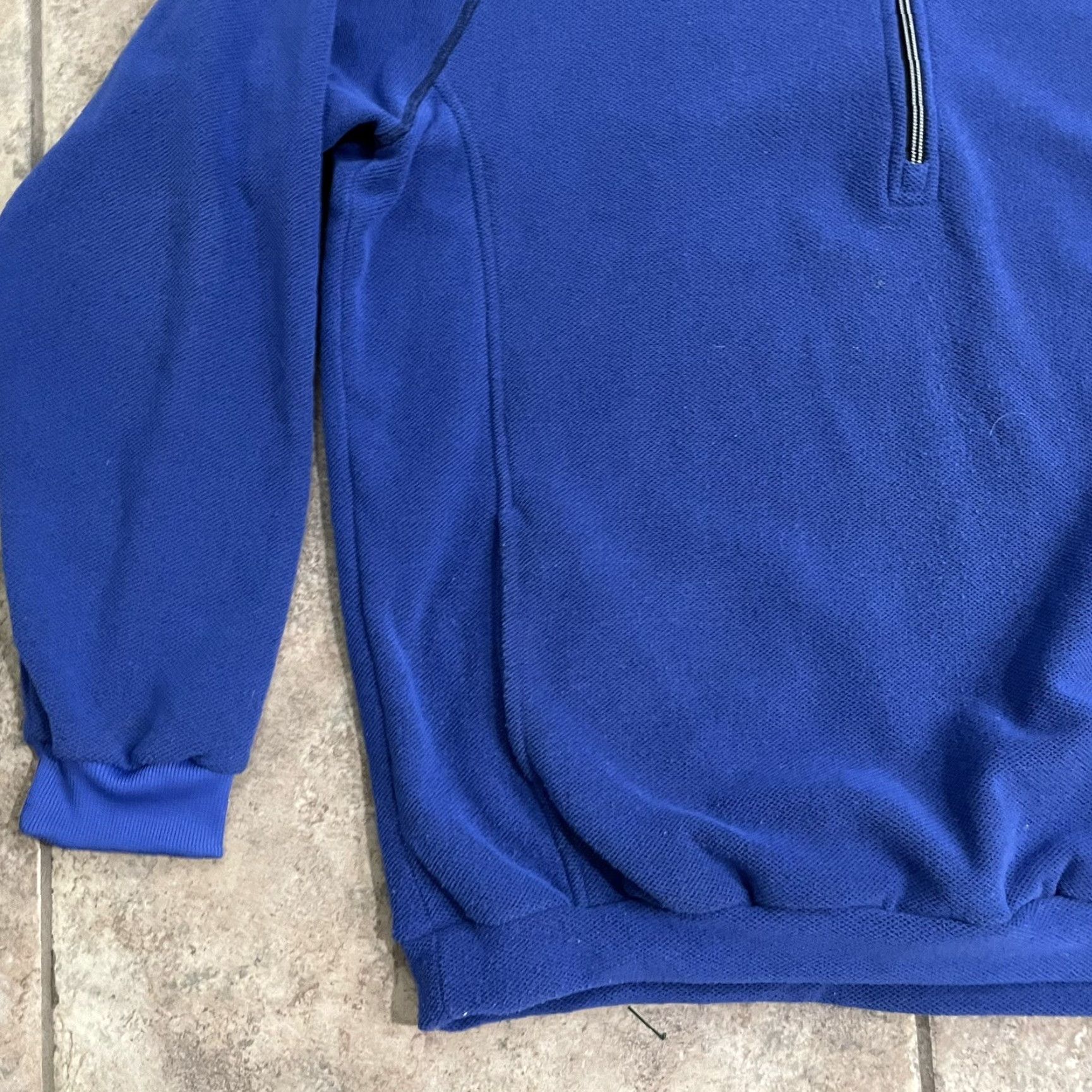 Vintage Straight Down Blue half-zip fleece pullover Jacket XL Mens Blue Size US XL / EU 56 / 4 - 3 Thumbnail
