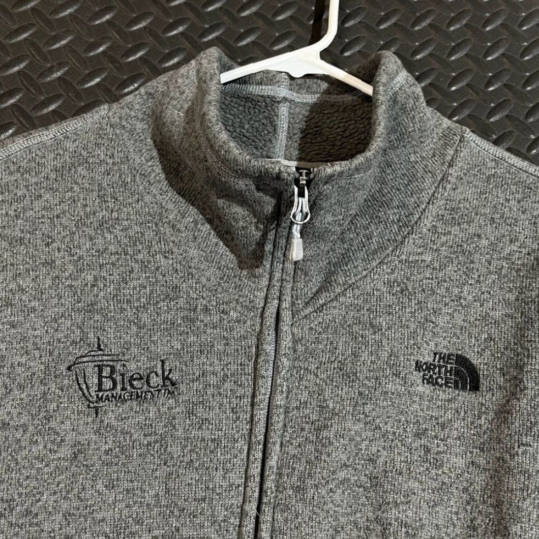 The North Face The North Face Full Zip Fleece Sweater Men XL Gray Heather Bieck Logo Size US XL / EU 56 / 4 - 2 Thumbnail