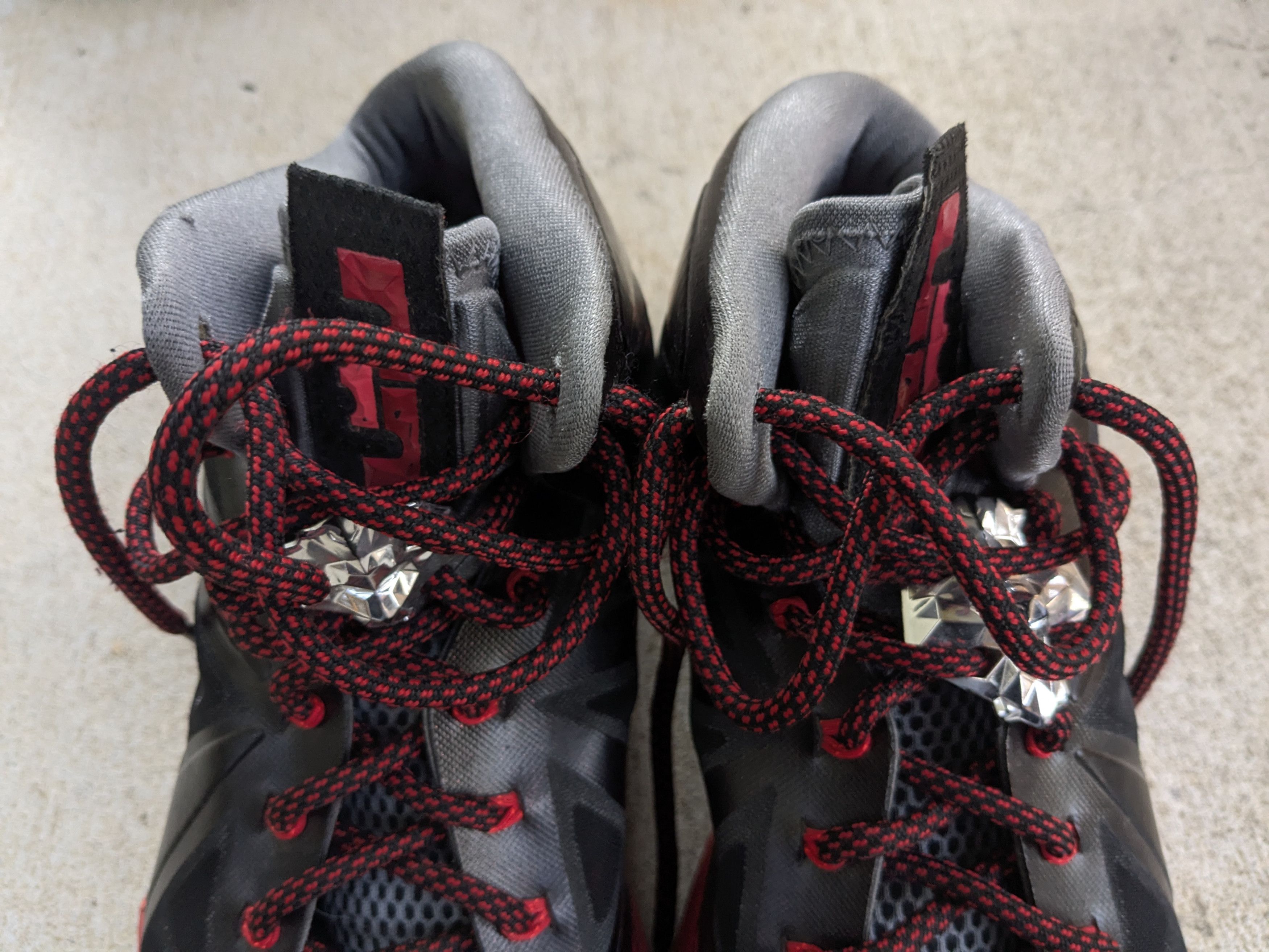 Nike Nike LeBron 10+ Sport Pack Pressure 11 Red Black 542244-001 Size US 11 / EU 44 - 2 Thumbnail