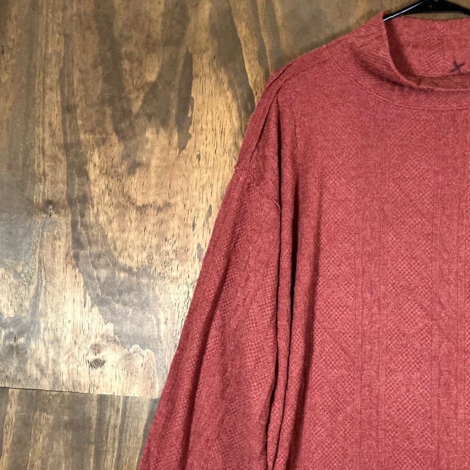 BKE BKE Womens Sweater Rust Red Mock Neck Long Sleeve Knit Medium Adults Womens Size M / US 6-8 / IT 42-44 - 4 Thumbnail