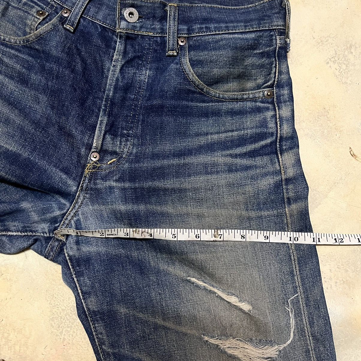 Levi's Vintage levis lot 707 selvedge distressed denims style Size US 28 / EU 44 - 12 Thumbnail