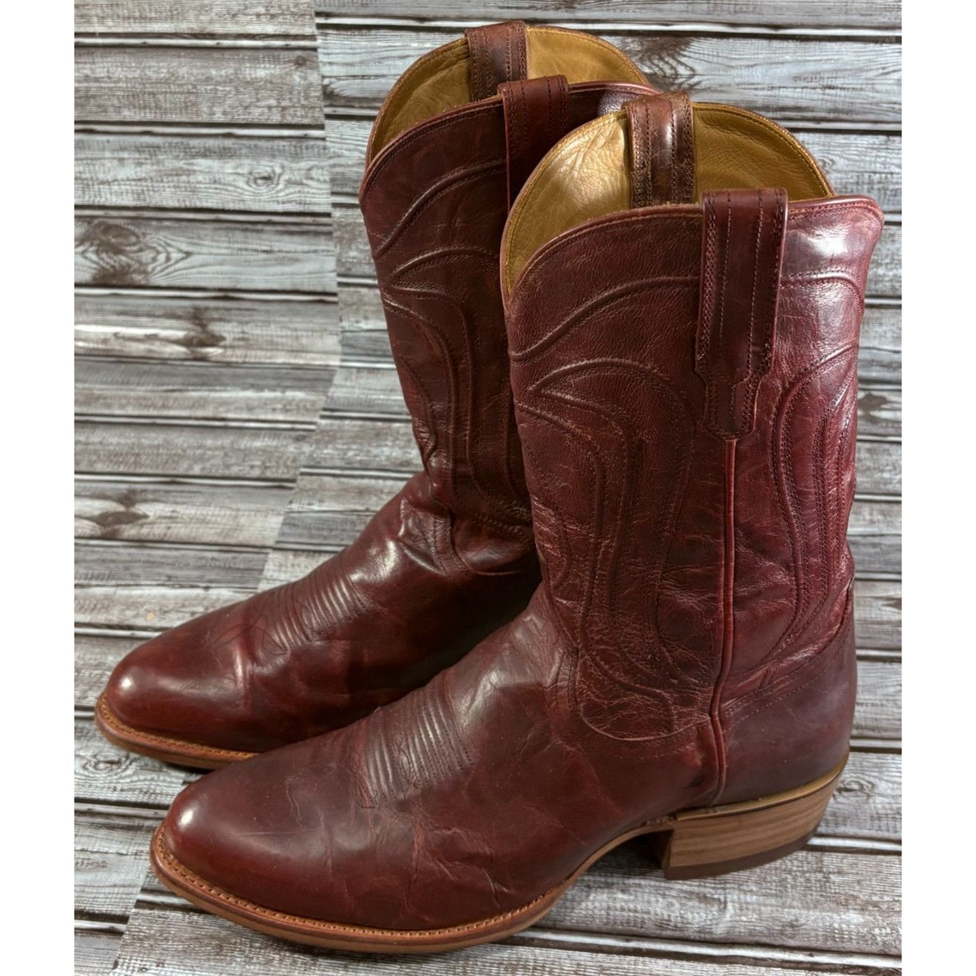 Tecovas Tecovas The Cartwright Cowboy Boots Size 13 D color reddish- Size US 13 / EU 46 - 1 Thumbnail