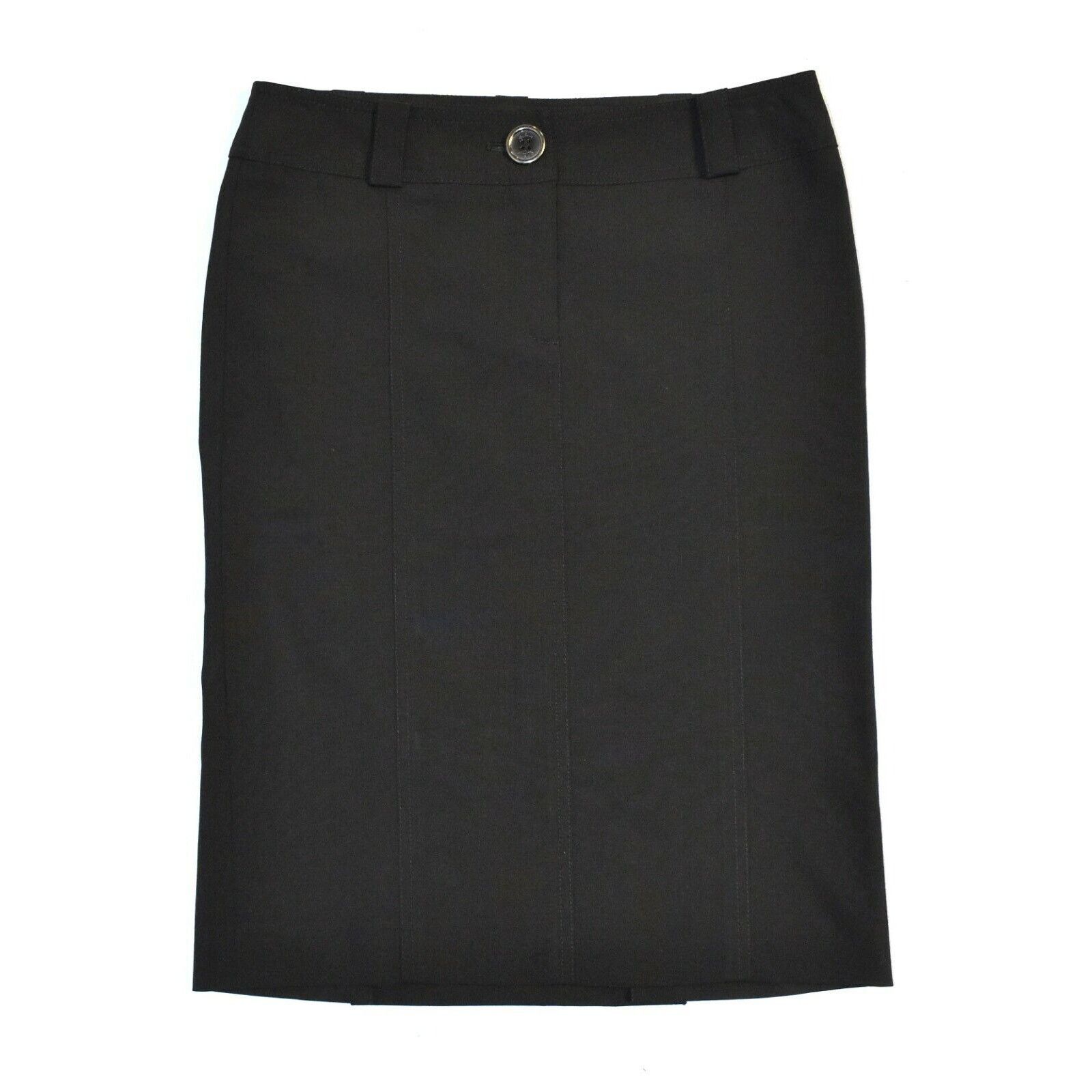 Burberry BURBERRRY LONDON Blk Wool Back Flap Pockets Pencil Skirt 2 Size 26" / US 2 / IT 38 - 1 Thumbnail