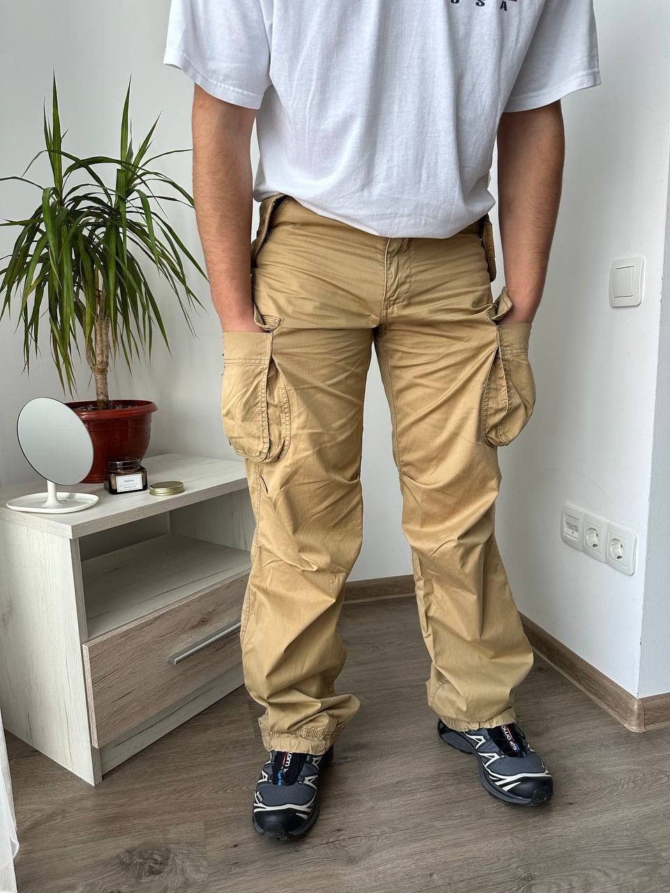 Timberland × Vintage Vintage Timberland Cargo Beige Duxbury Pants Size US 32 / EU 48 - 2 Thumbnail