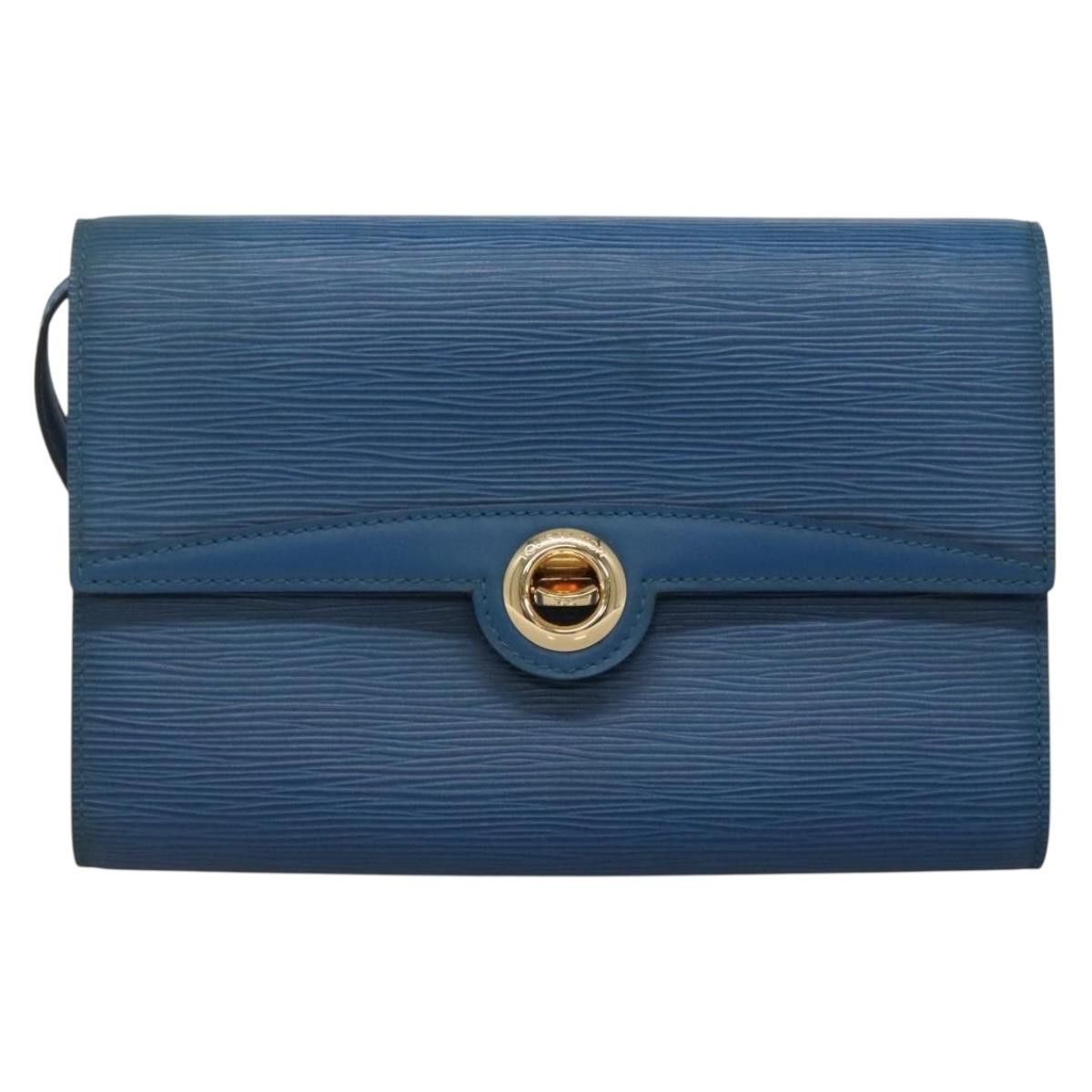Louis Vuitton LOUIS VUITTON Epi Pochette Arche Shoulder Bag Blue M52575 Size ONE SIZE - 2 Thumbnail