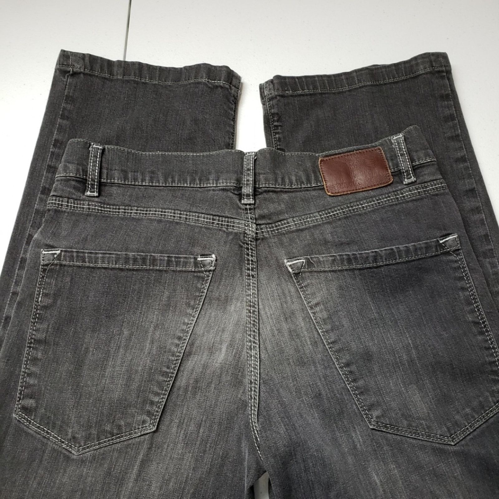 Designer Trigger Jeans Premium Faded Black Denim Jeans 32 Size US 32 / EU 48 - 6 Thumbnail