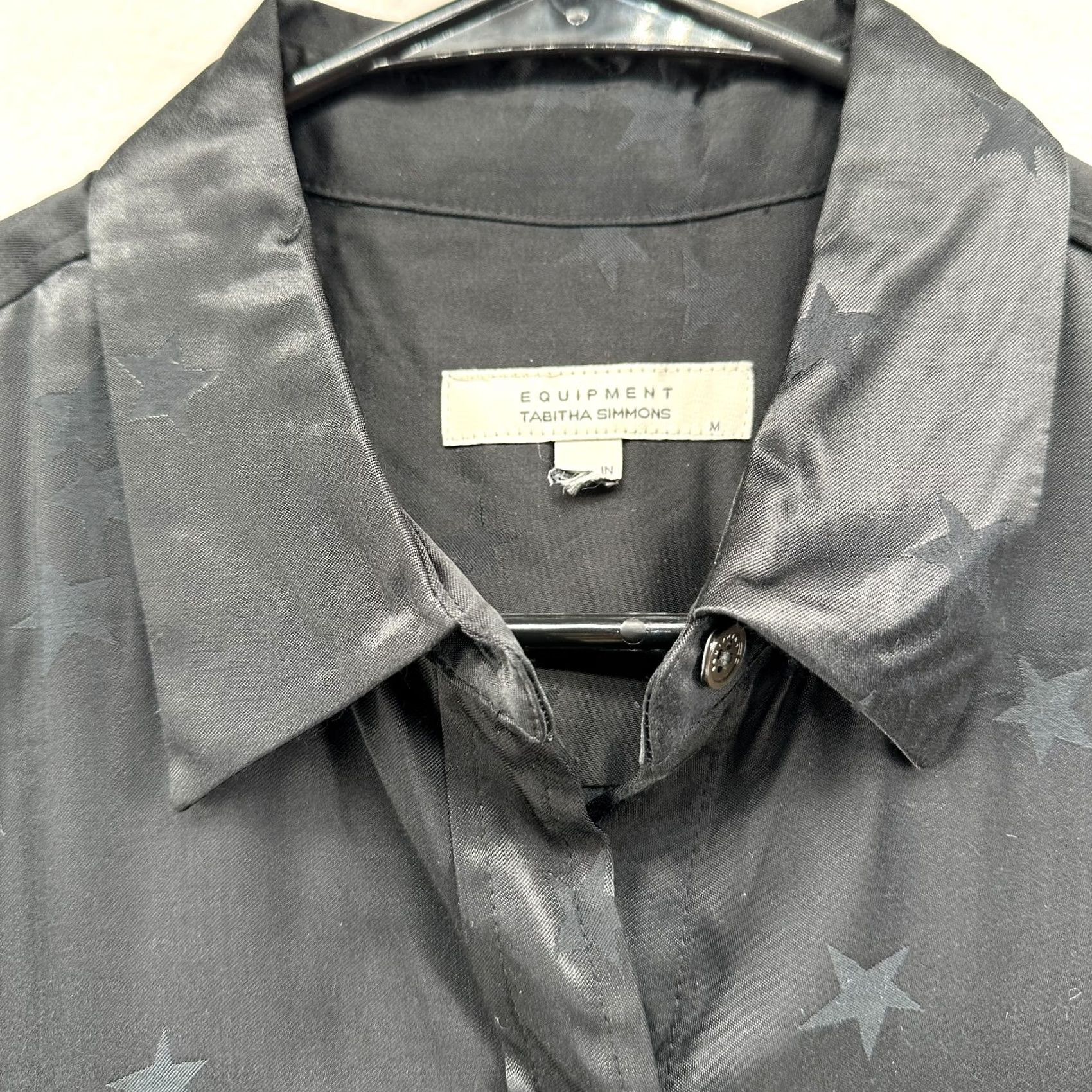 Equipment Equipment Button-Up Shirt Women Silk Stars Black M Size M / US 6-8 / IT 42-44 - 6 Thumbnail