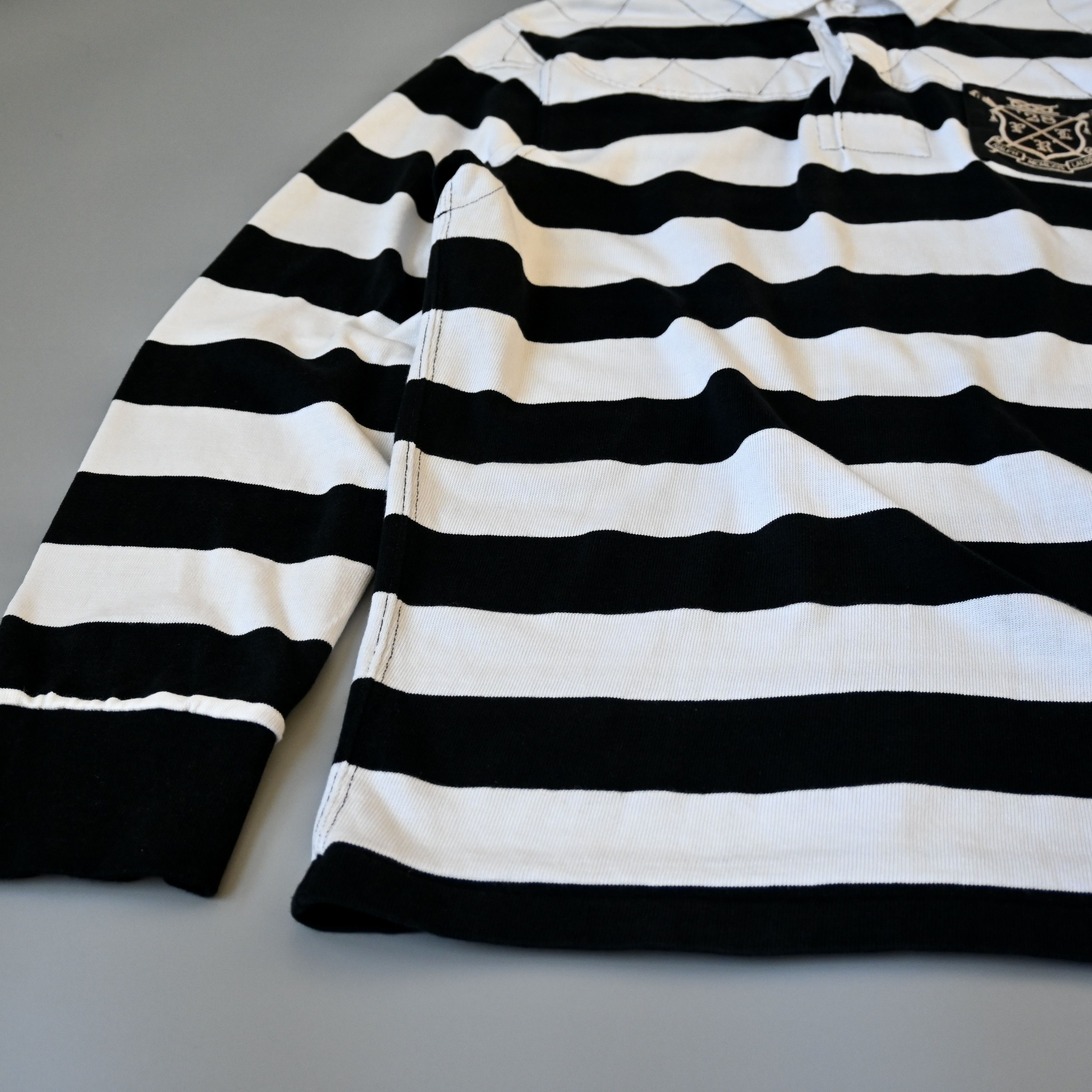 Polo Ralph Lauren Ralph Lauren cotton&viscose quilted rugby shirt, XL, canoe Size US XL / EU 56 / 4 - 7 Thumbnail