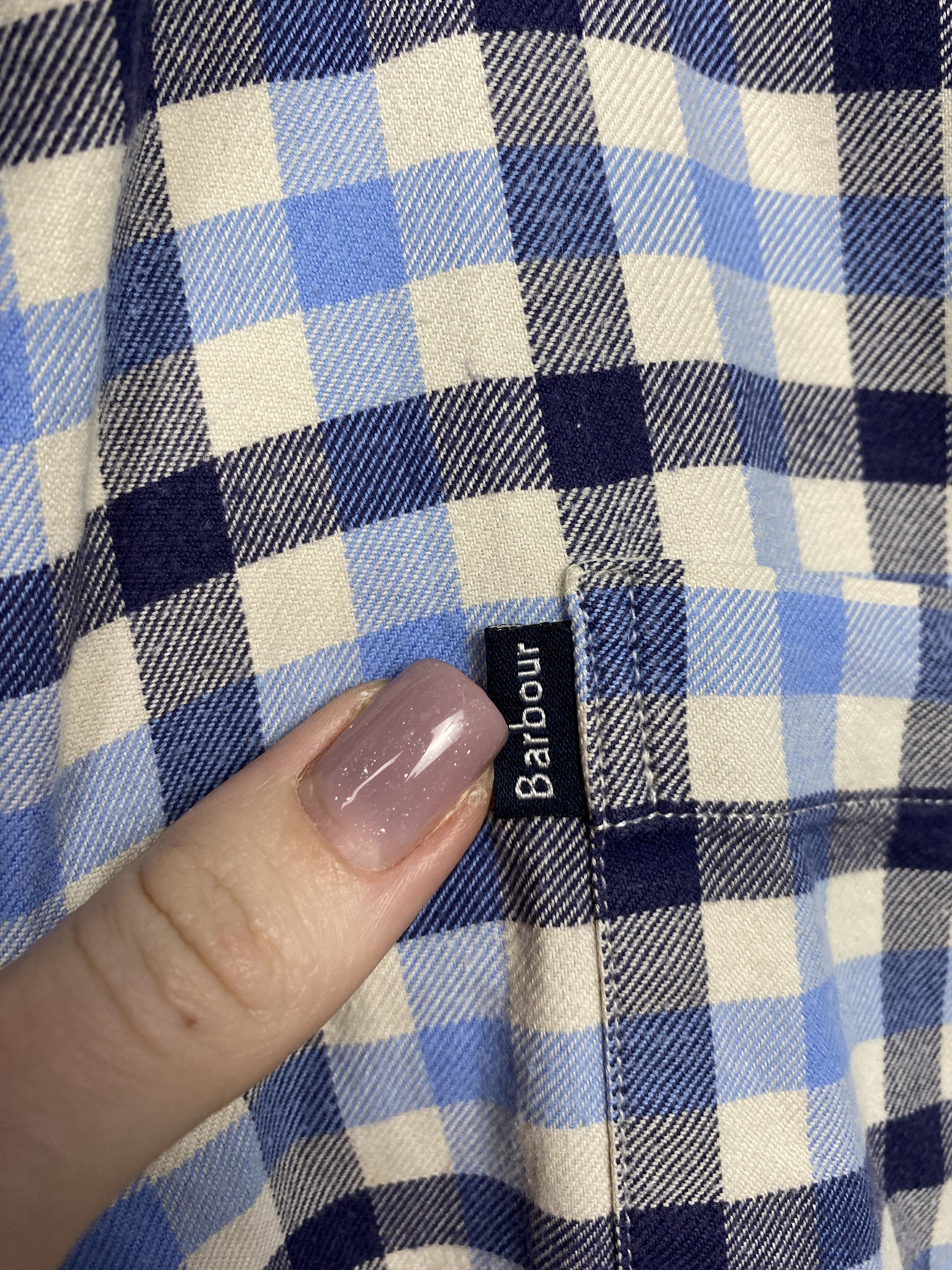 Barbour × Flannel Barbour Vintage Mens Flannel Check Shirt Size US S / EU 44-46 / 1 - 3 Thumbnail