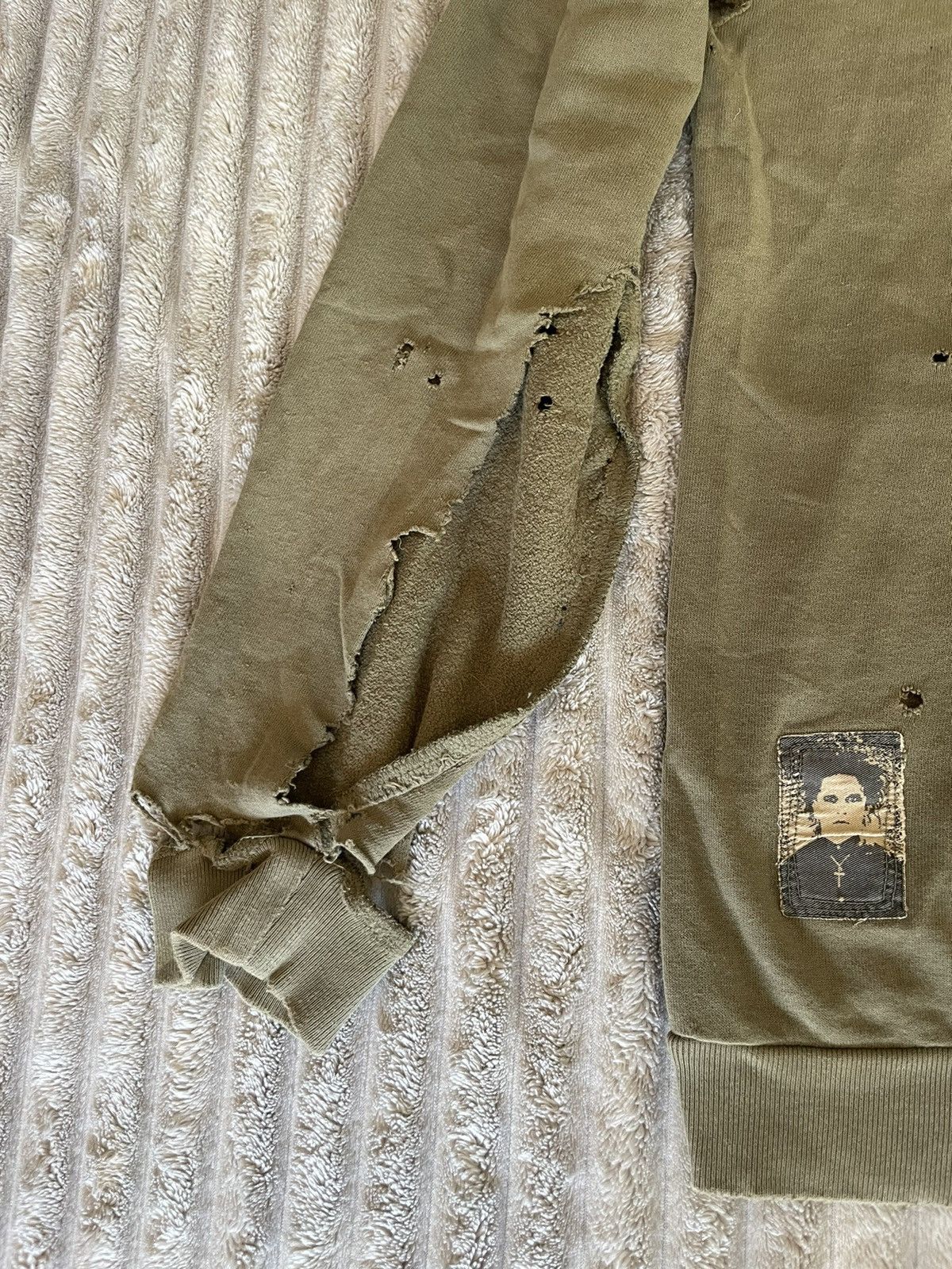 Raf Simons Riot! Riot! Roit! Patched Sweatshirt AW01 2001-2002 Size US S / EU 44-46 / 1 - 6 Thumbnail