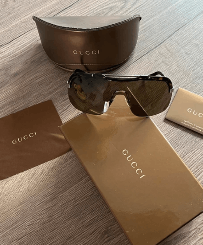 Gucci GUCCI Sunglasses GG1859 Wrap Shield Sport Mask GG Vintage Size ONE SIZE - 2 Thumbnail