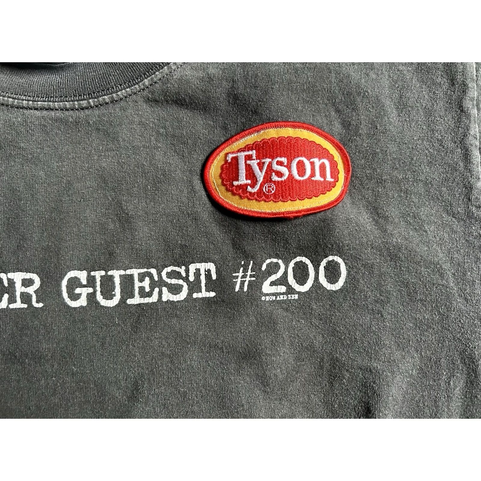 Gildan VINTAGE Jerry Springer Guest #200 Shirt TV Show Black Adult Medium Tyson Sponsor Size US M / EU 48-50 / 2 - 3 Thumbnail
