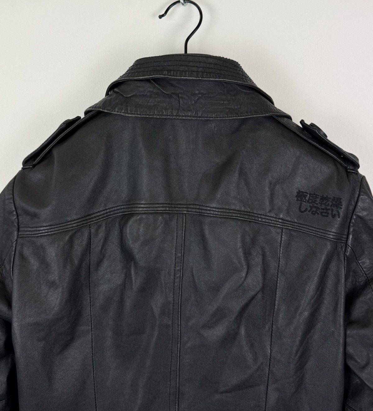 Superdry Superdry Biker Leather Jacket Full Zip Moto Japanese Style Size US M / EU 48-50 / 2 - 16 Thumbnail