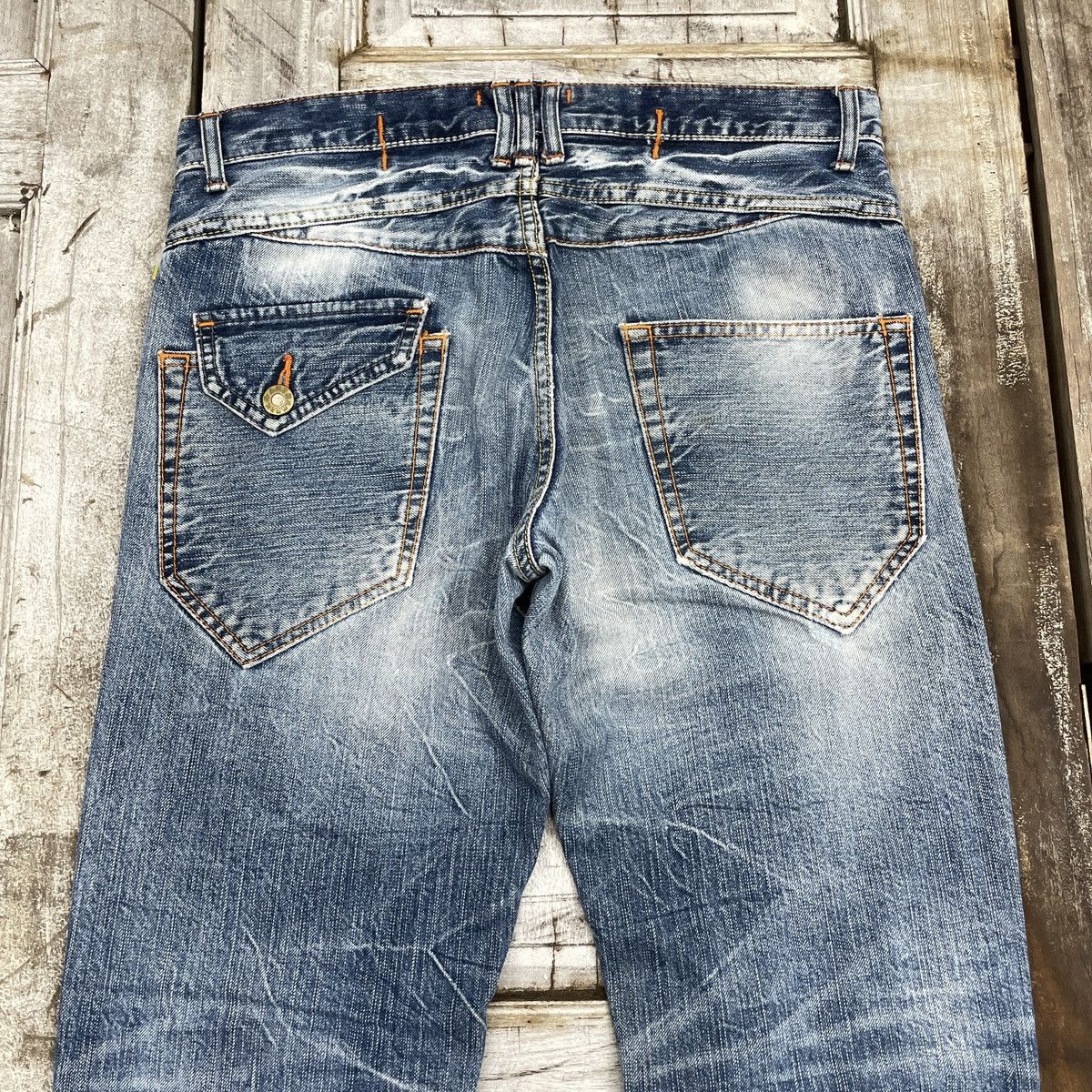Japanese Brand × Vintage Vintage Japanese Brand Distressed B.W Jeans wc 347 Size US 31 - 5 Thumbnail