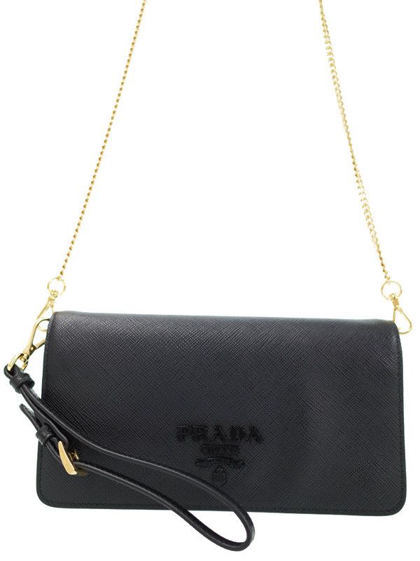 Prada Saffiano Leather Mini Bag Black