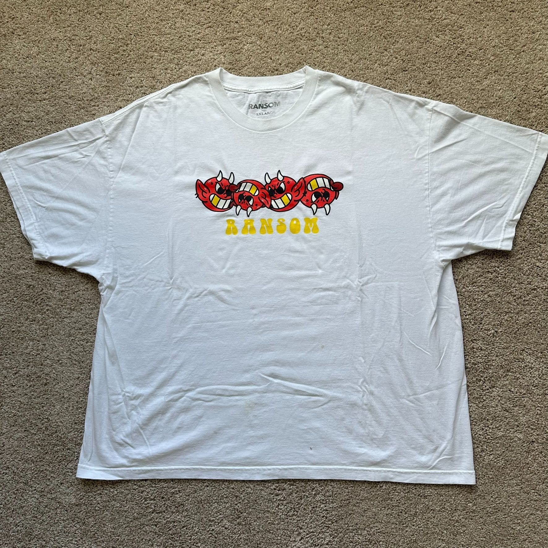 Ransom Clothing Ransom Devil Heads Roll T-Shirt Emo Punk Streetwear Size US XXL / EU 58 / 5 - 3 Thumbnail