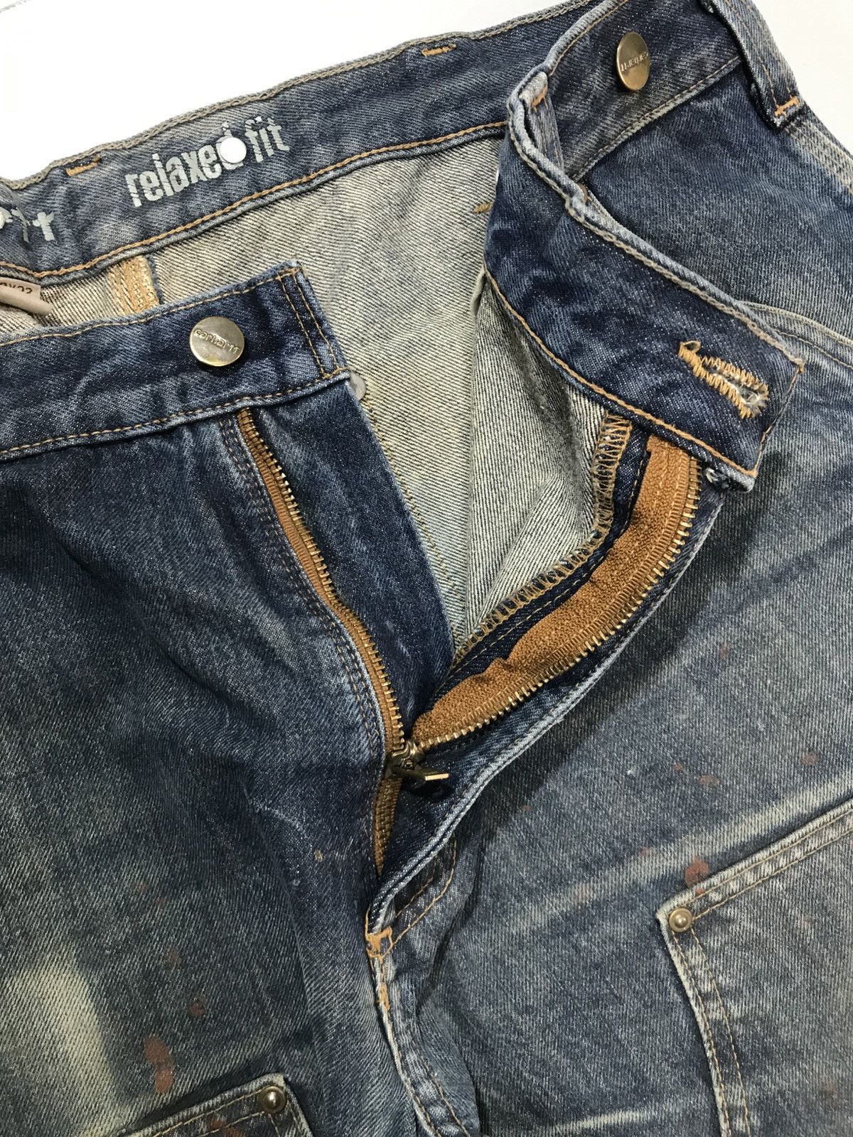 Carhartt Vintage carhartt repaired double knee workwear denim Size US 38 / EU 54 - 6 Thumbnail