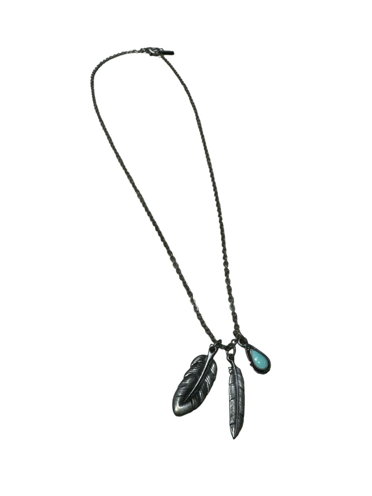 PPFM PPFM SILVER FEATHER TURQUOISE PENDANT JAPAN Size ONE SIZE - 2 Thumbnail