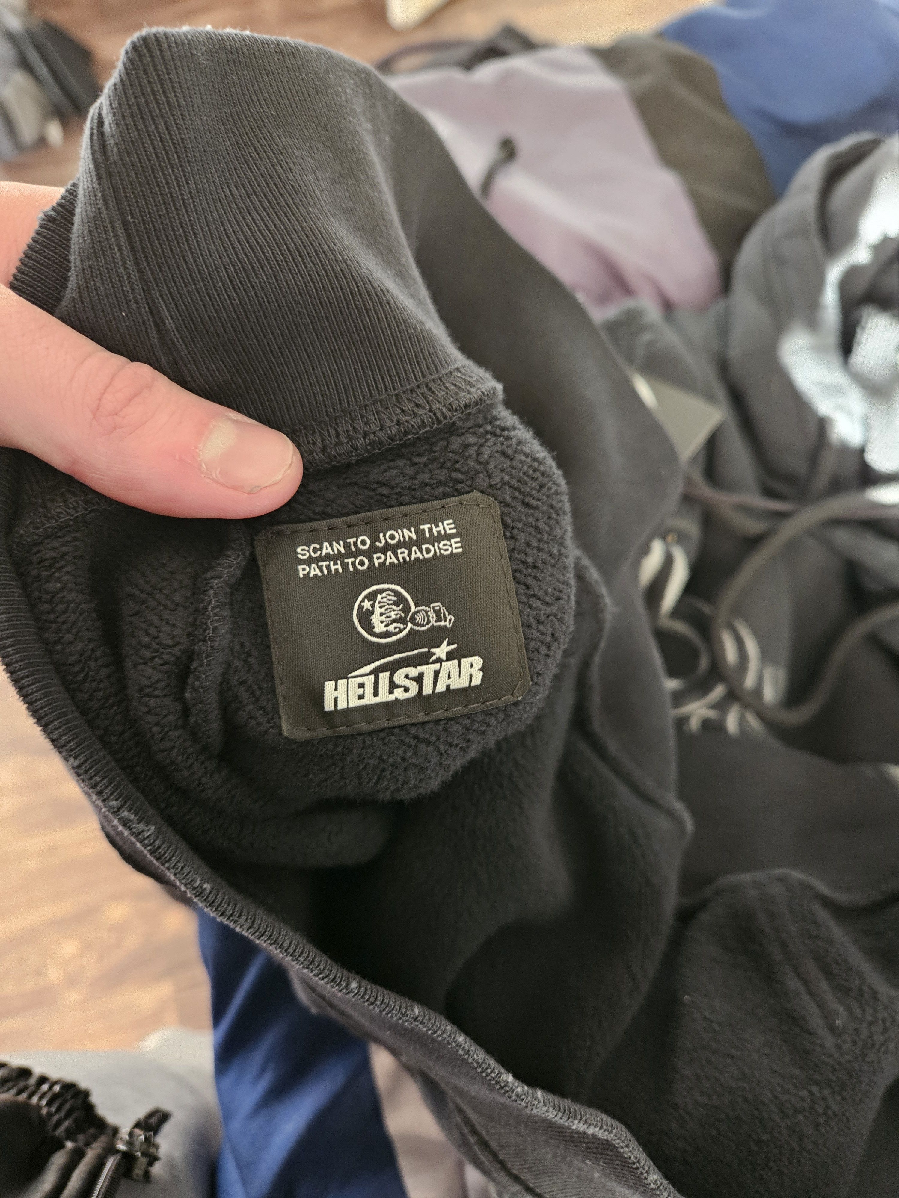 Complex × HELLSTAR ComplexCon Dark Ohm Oversized Distressed Black Hoodie Size US L / EU 52-54 / 3 - 14 Thumbnail
