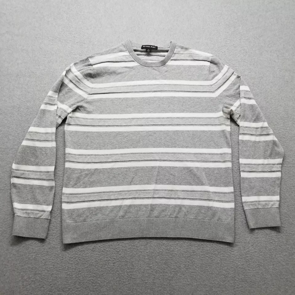 Michael Kors Michael Kors Sweater Mens XL Striped Long Sleeve Pullover Size US XL / EU 56 / 4 - 1 Thumbnail