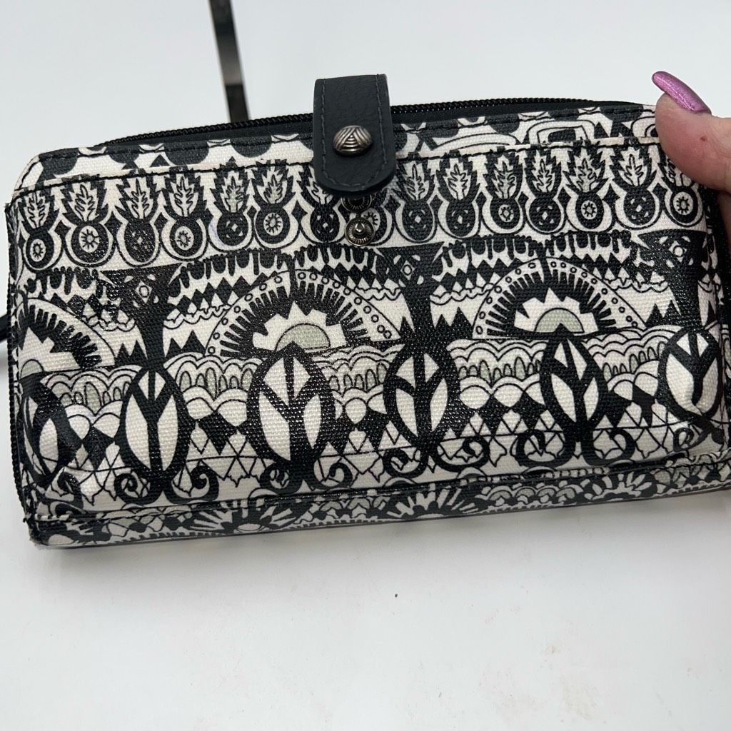 Other Sakroots Black and White Ikat Print Long Zip Wallet/Wristlet Size ONE SIZE - 10 Thumbnail
