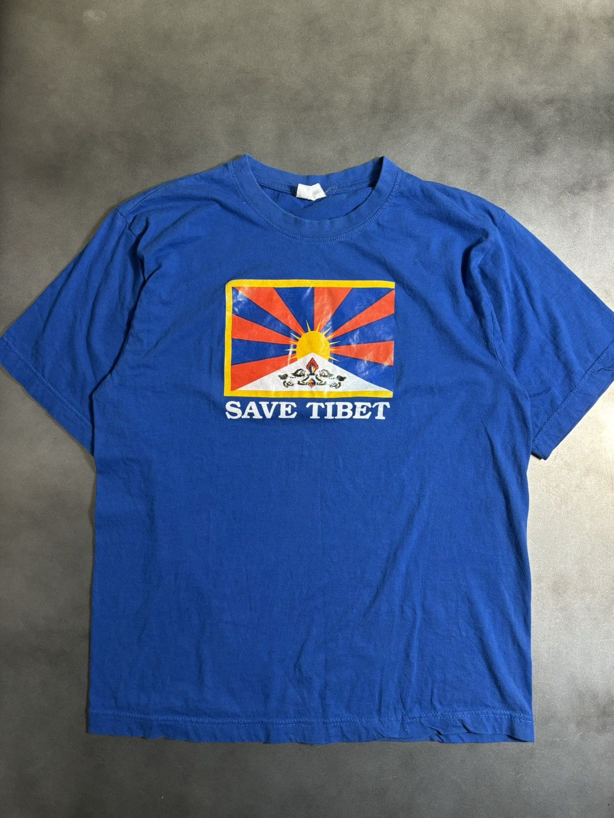 Vintage Vintage Save Tibet Tee Shirt Free Tibet Political Flag 90s Size US M / EU 48-50 / 2 - 1 Thumbnail