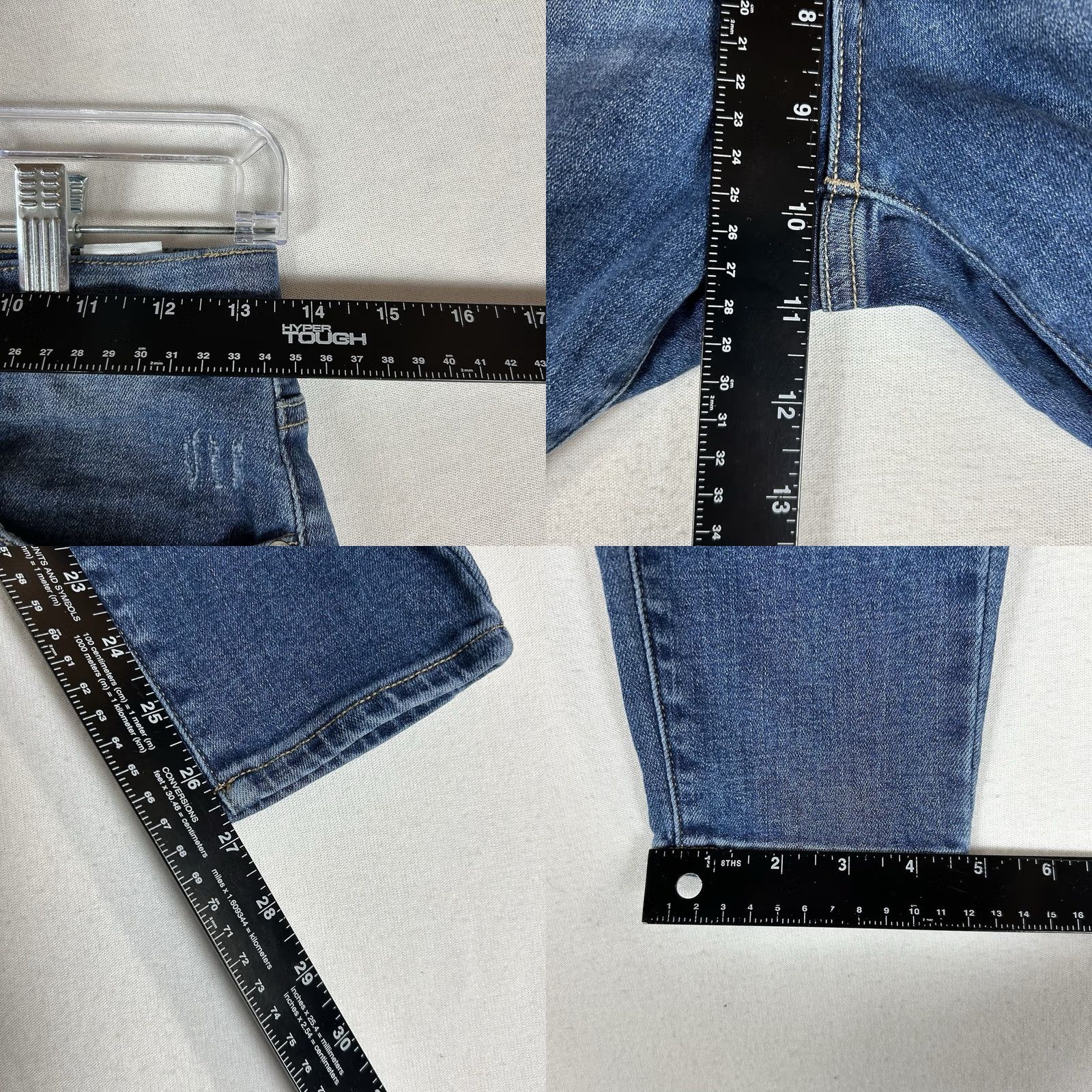 Lucky Brand Lucky Brand Bridgette Skinny Jeans Womens 4 Blue Denim Ankle High Rise 27in 5-Pocket Cotton Elastane Slim Crop Vintage No Size 27" / US 4 / IT 40 - 9 Thumbnail
