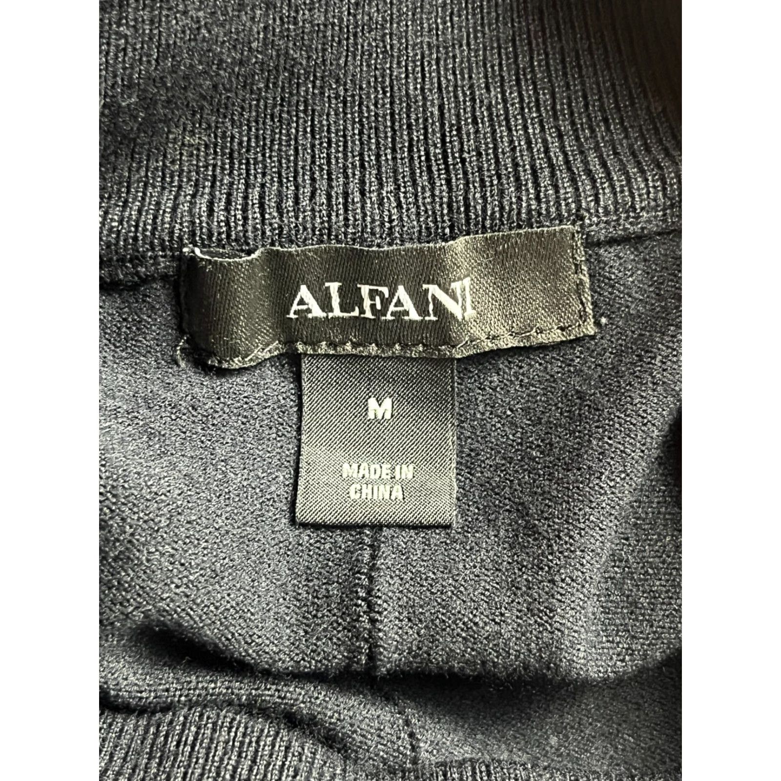 Alfani Alfani Sweater Women's Medium Black Long Sleeve Pullover Shirt? Size M / US 6-8 / IT 42-44 - 7 Thumbnail