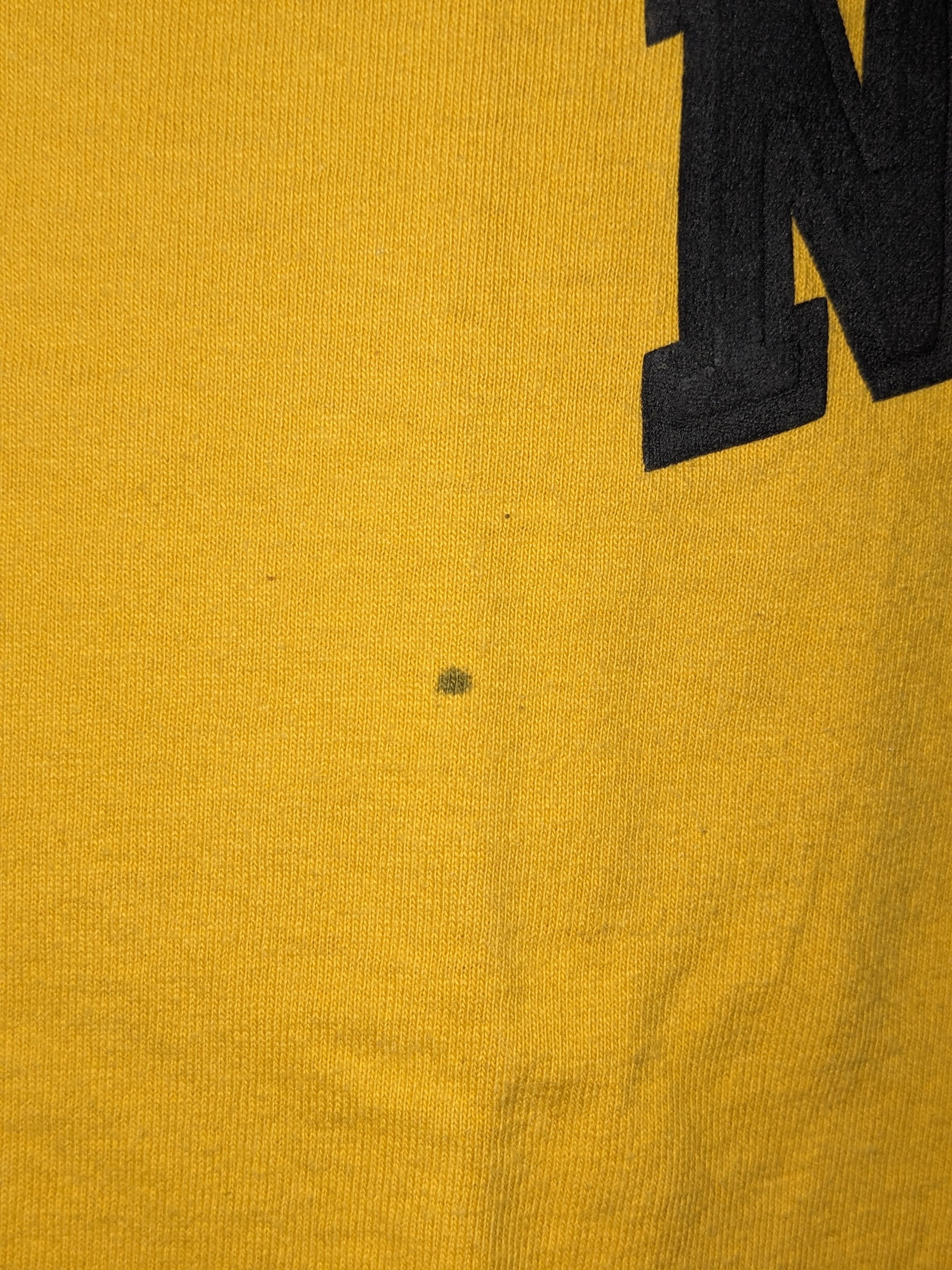 Nike × Vintage Vintage Y2K Nike Spell Out YOUTH Yellow Long Sleeve T-Shirt Size US S / EU 44-46 / 1 - 5 Thumbnail