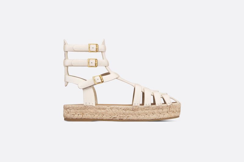Dior o1w1db11225 KDO022 Dioriviera Marine Sandals in White Size US 7 / IT 37 - 1 Thumbnail