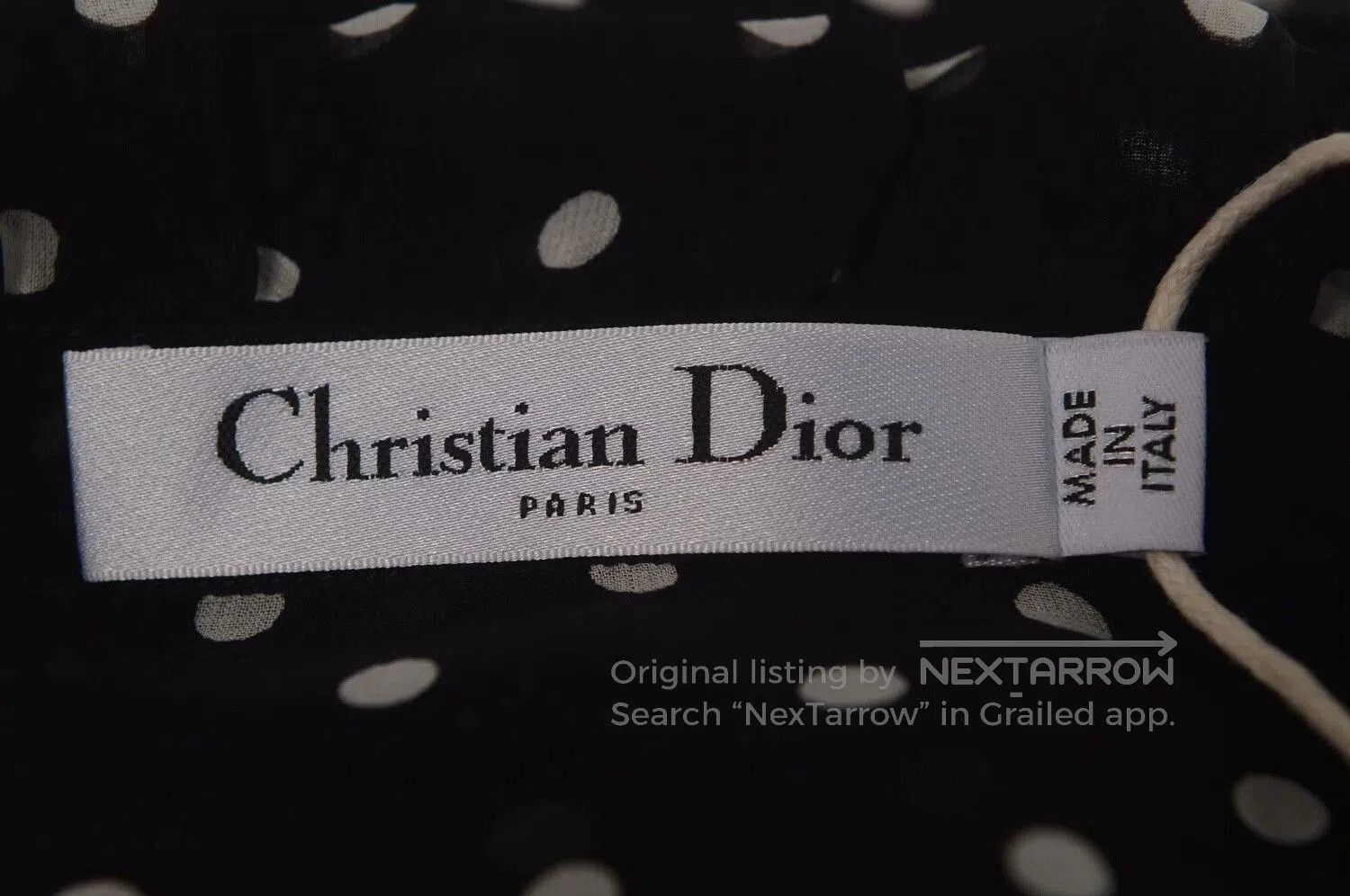 Dior Dior Black Polka Dot Silk Shirt. Size M / US 6-8 / IT 42-44 - 3 Thumbnail