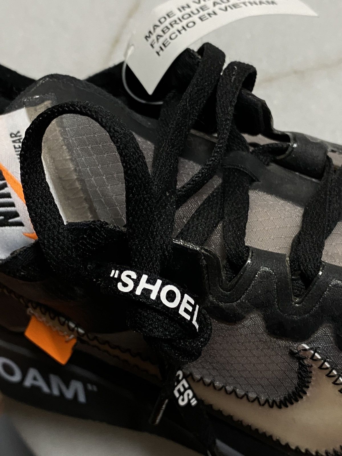 Nike × Off-White Off-White Nike Zoom Fly Black Mens Sneakers Size 8 Size US 8 / EU 41 - 6 Thumbnail