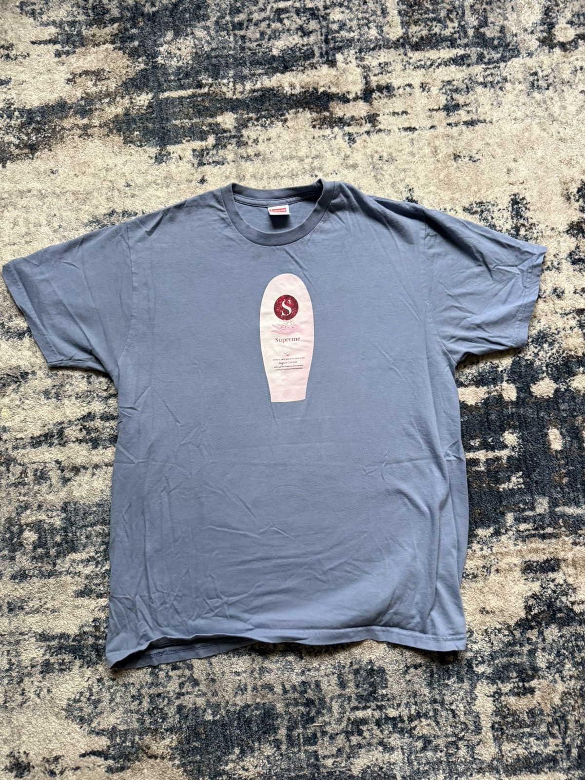 Supreme Supreme Super Cream Lotion Baby Blue Tee Size US L / EU 52-54 / 3 - 1 Thumbnail