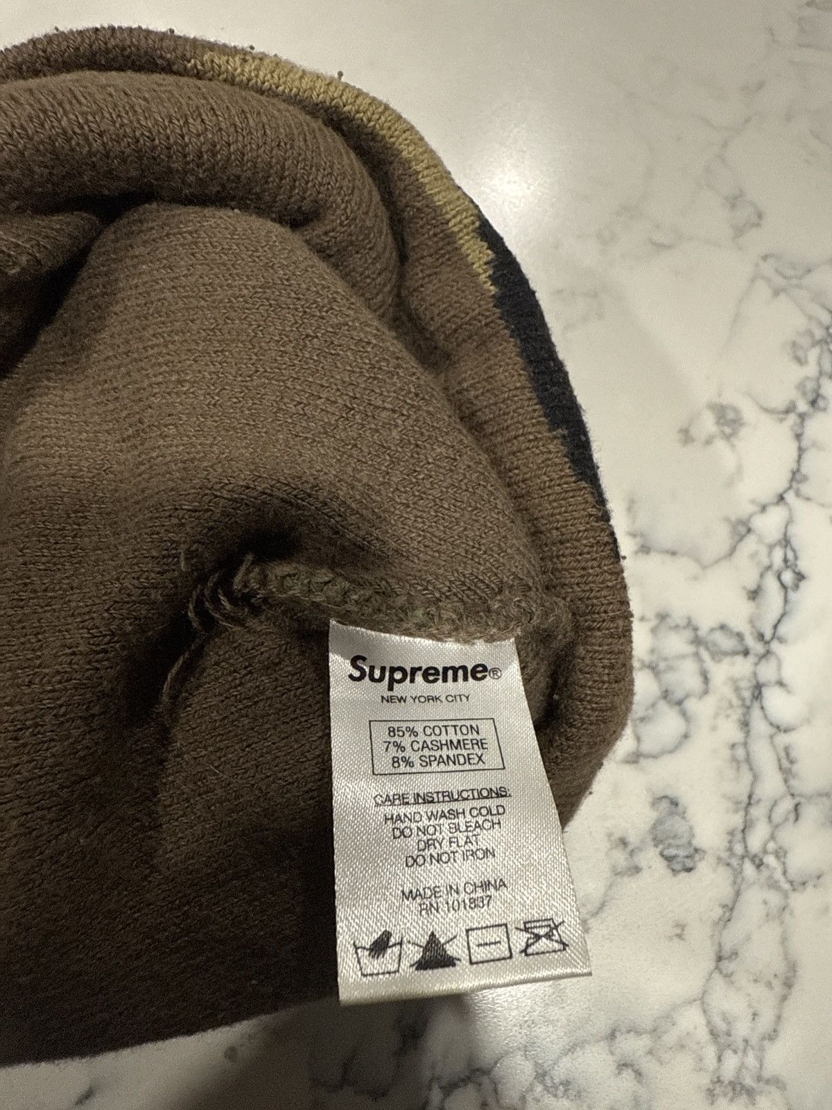 Supreme Supreme big logo beanie (FW17) Size ONE SIZE - 3 Thumbnail