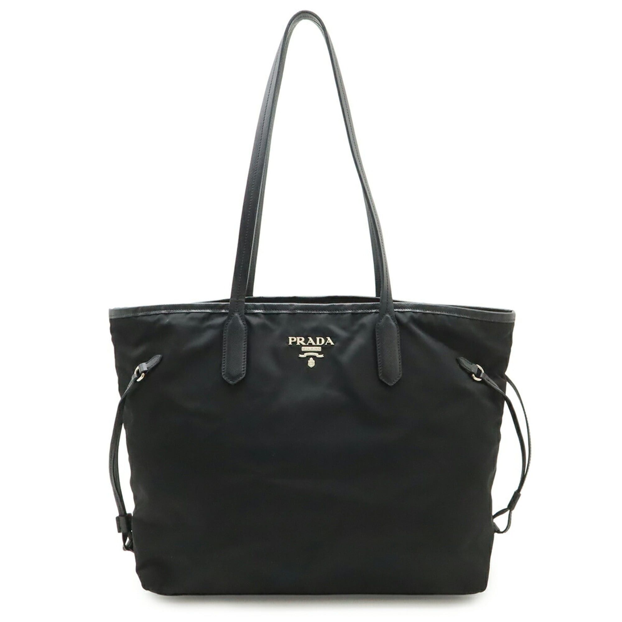 Prada PRADA Tote Bag Shoulder Nylon Leather Black NERO BR3924 Size ONE SIZE - 1 Thumbnail